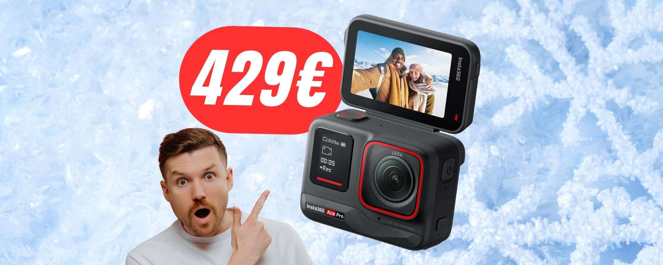 Schermo ribaltabile e qualità impressionante: la Insta360 in SCONTO è PAZZESCA! Schermo ribaltabile e qualità impressionante: la Insta360 in SCONTO è PAZZESCA!