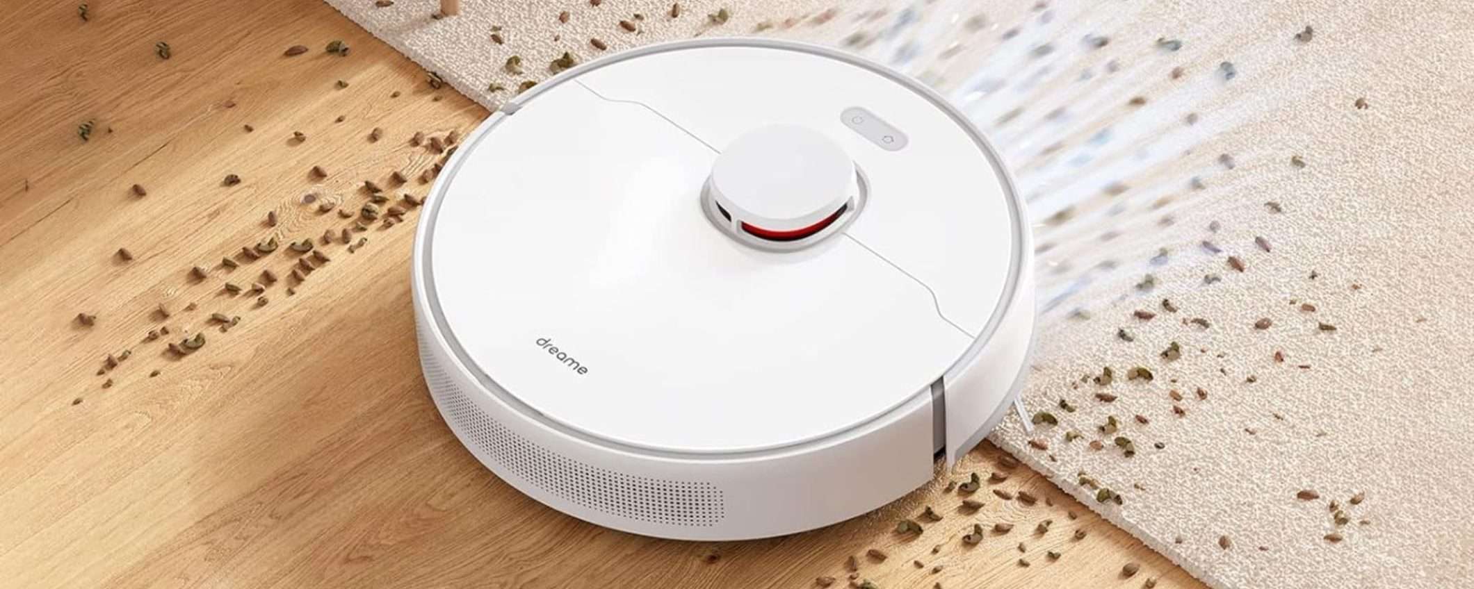 ASPIRA e LAVA senza sbavature: il robot 2-in-1 Dreame D10 Plus CROLLA su Amazon