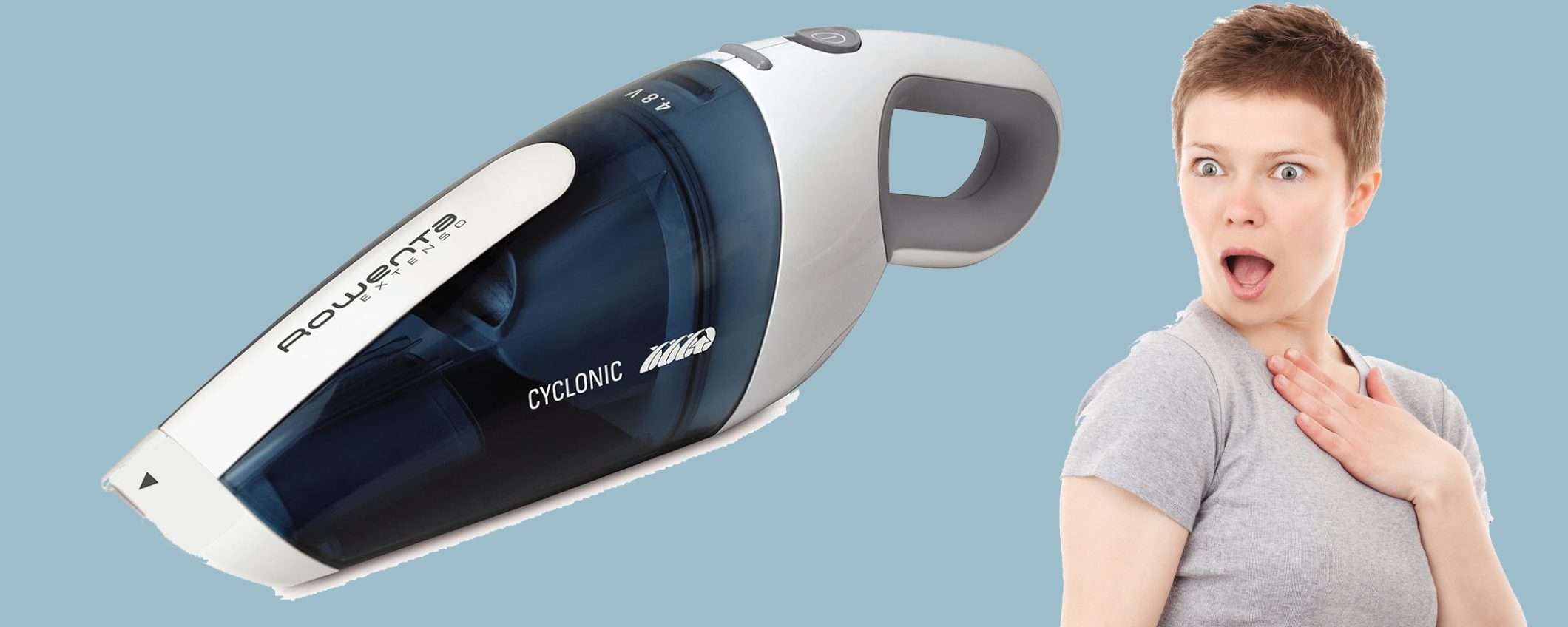 Aspirabriciole senza fili Rowenta Extenso: offerta a tempo FOLLE Aspirabriciole senza fili Rowenta Extenso: offerta a tempo FOLLE