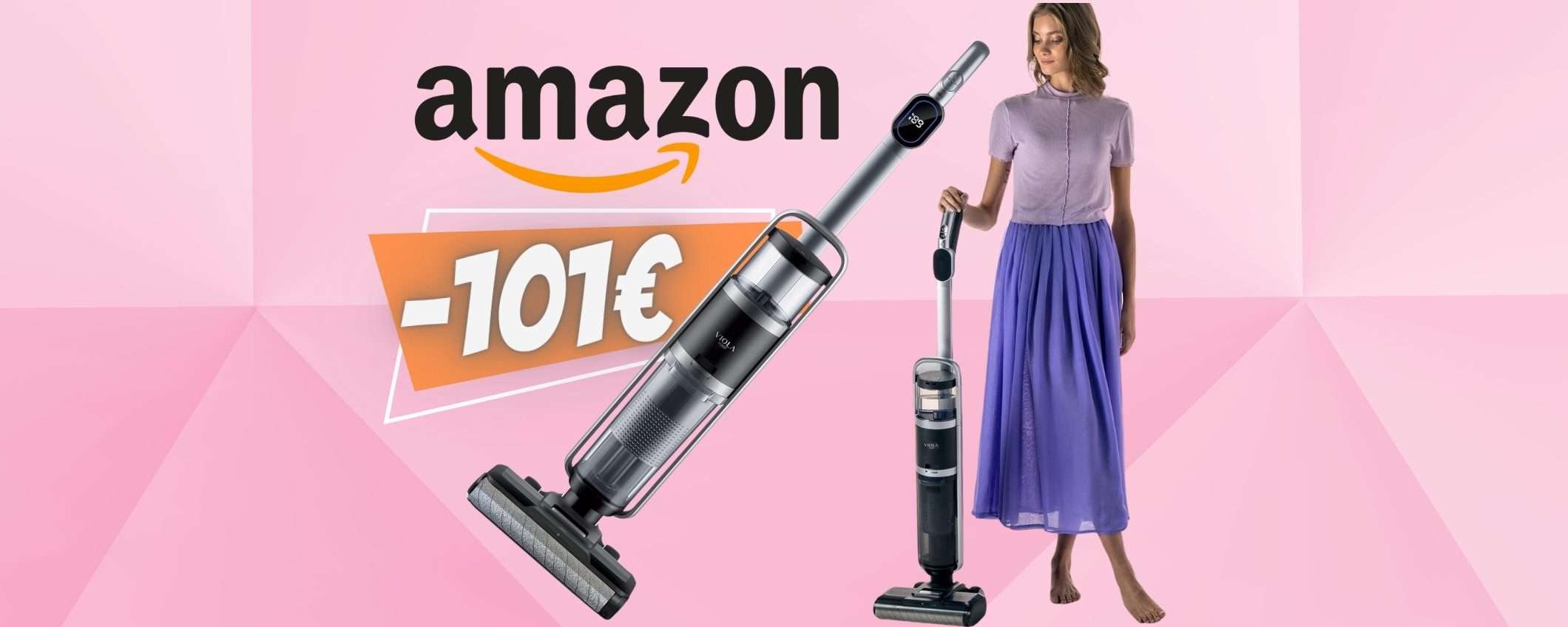 Aspirapolvere e lavapavimenti senza fili a PREZZO BOMBA su Amazon Aspirapolvere e lavapavimenti senza fili a PREZZO BOMBA su Amazon