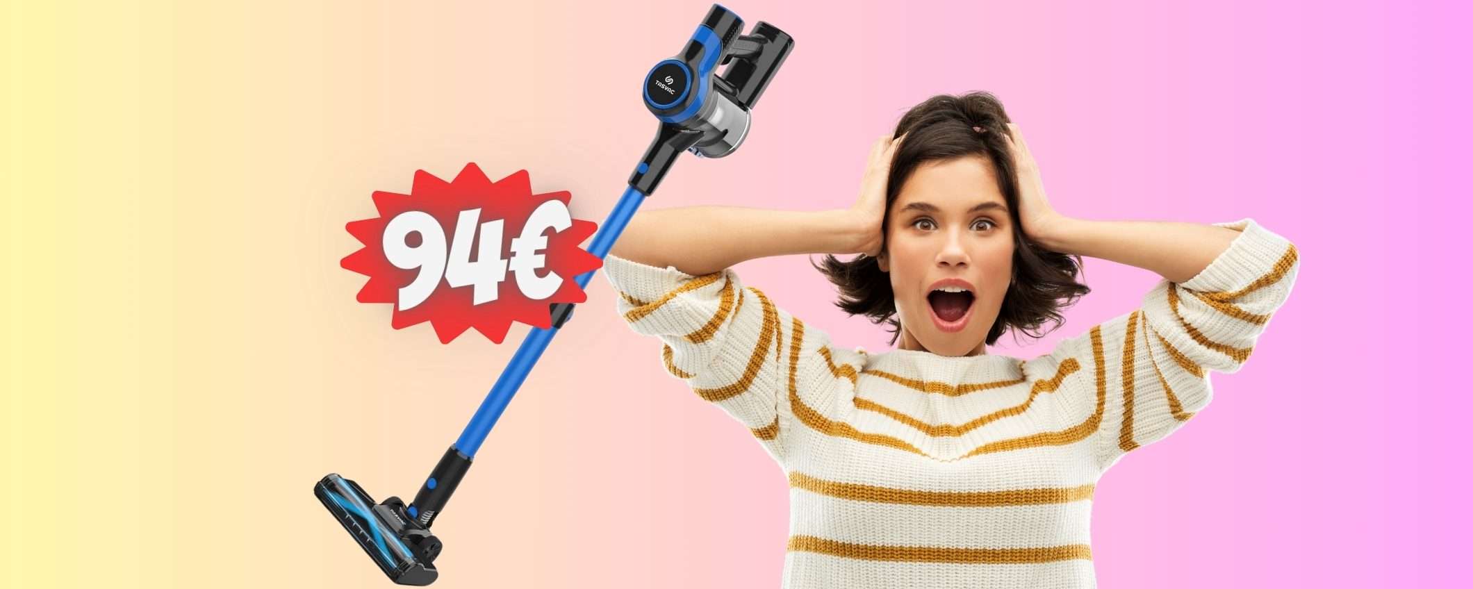 Aspirapolvere senza fili potente con CODICE SCONTO del 50% Aspirapolvere senza fili potente con CODICE SCONTO del 50%