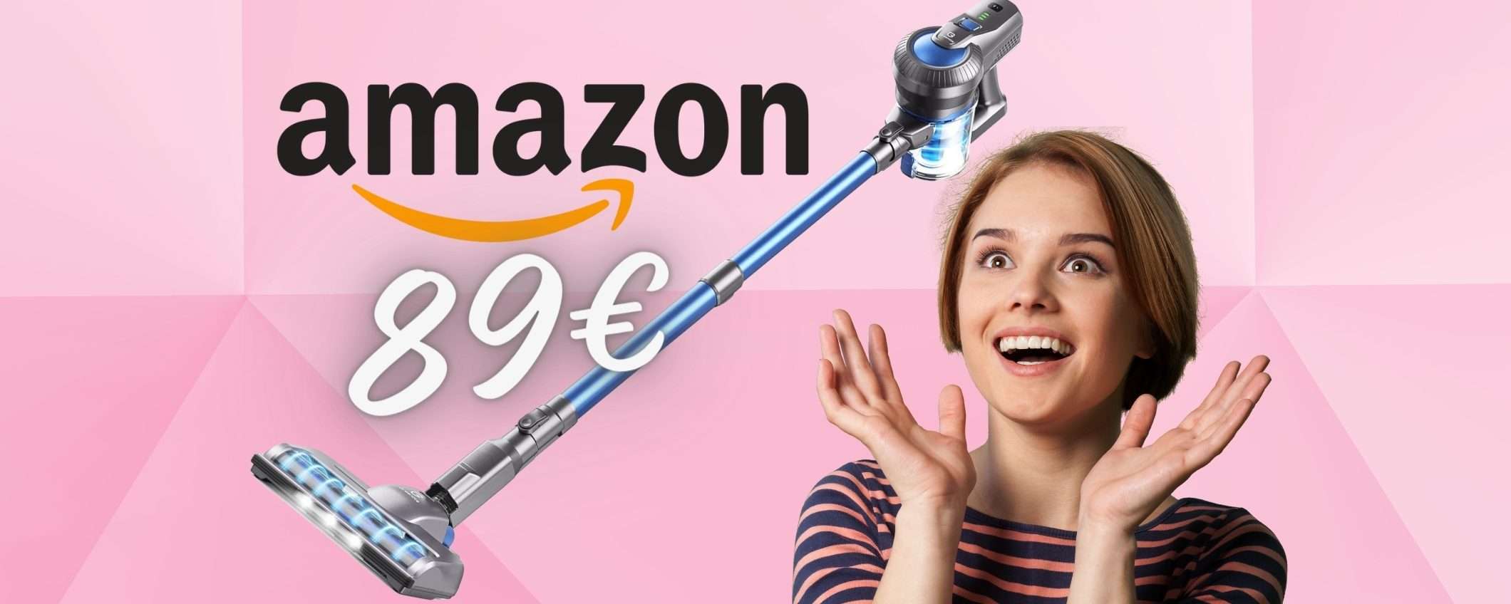 Aspirapolvere senza fili POTENTISSIMO e maneggevole ora a soli 89€ Aspirapolvere senza fili POTENTISSIMO e maneggevole ora a soli 89€