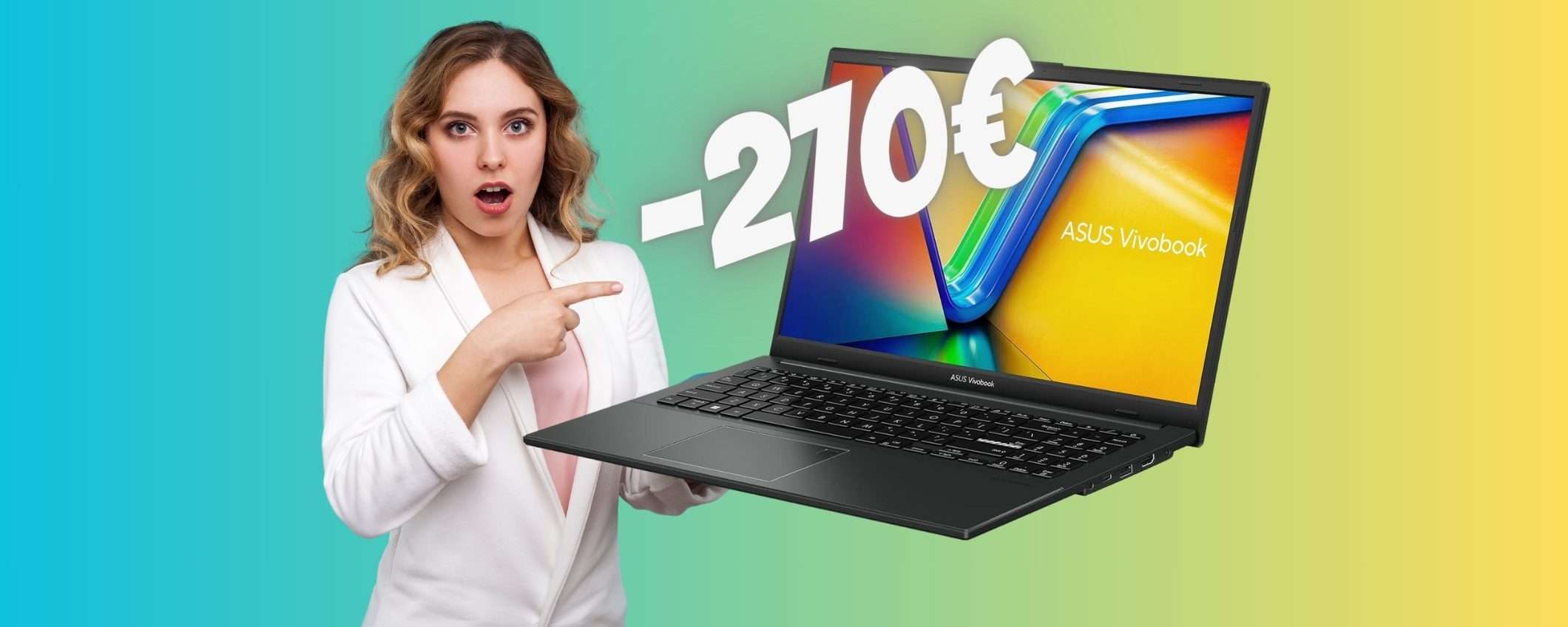 ASUS Vivobook GO: CPU Ryzen 5, 8GB di RAM e SSD da 512GB (-39%) ASUS Vivobook GO: CPU Ryzen 5, 8GB di RAM e SSD da 512GB (-39%)