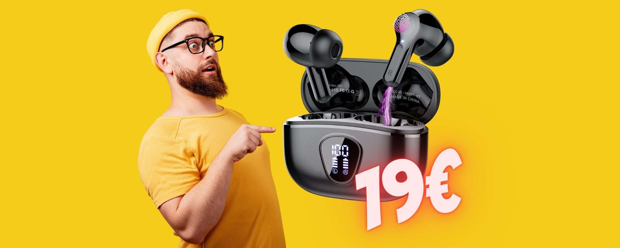Auricolari Bluetooth tuoi con appena 19€ grazie a un DOPPIO RIBASSO Auricolari Bluetooth tuoi con appena 19€ grazie a un DOPPIO RIBASSO