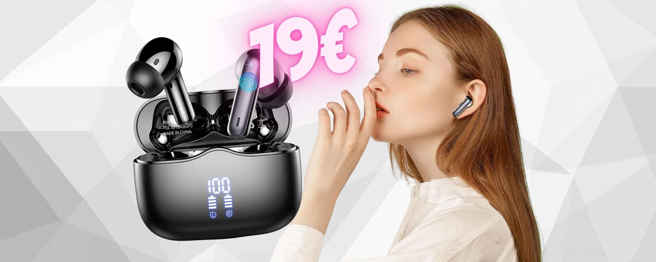 Auricolari wireless a PREZZO SCONVOLGENTE solo su Amazon (19€) Auricolari wireless a PREZZO SCONVOLGENTE solo su Amazon (19€)