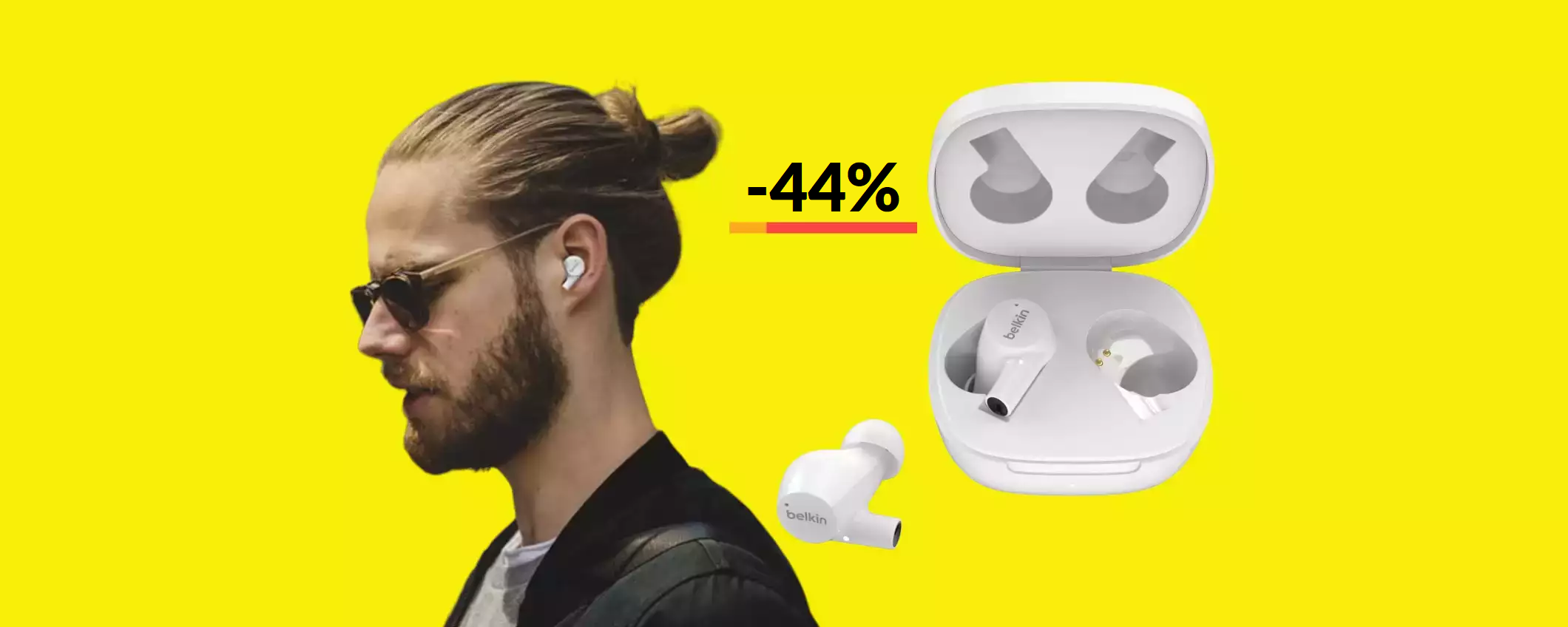 Auricolari Belkin con bassi POTENTISSIMI: li porti a casa con 39€ Auricolari Belkin con bassi POTENTISSIMI: li porti a casa con 39€