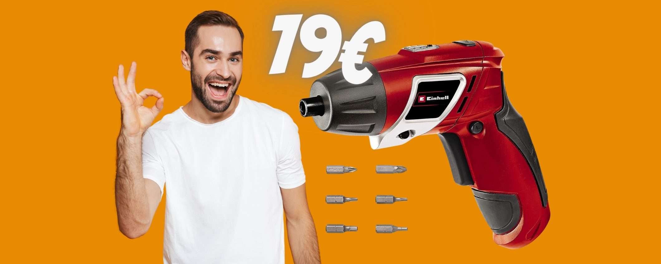 Avvitatore a batteria UTILISSIMO con spesa ridicola, solo 19€ ed è tuo