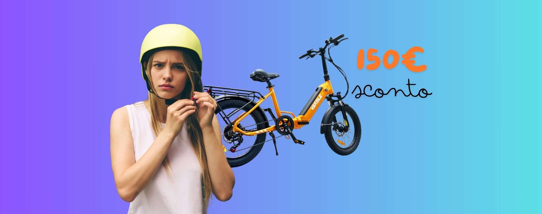 Bici Elettrica Pieghevole: PREZZO SHOCK con 150€ di SCONTO Bici Elettrica Pieghevole: PREZZO SHOCK con 150€ di SCONTO
