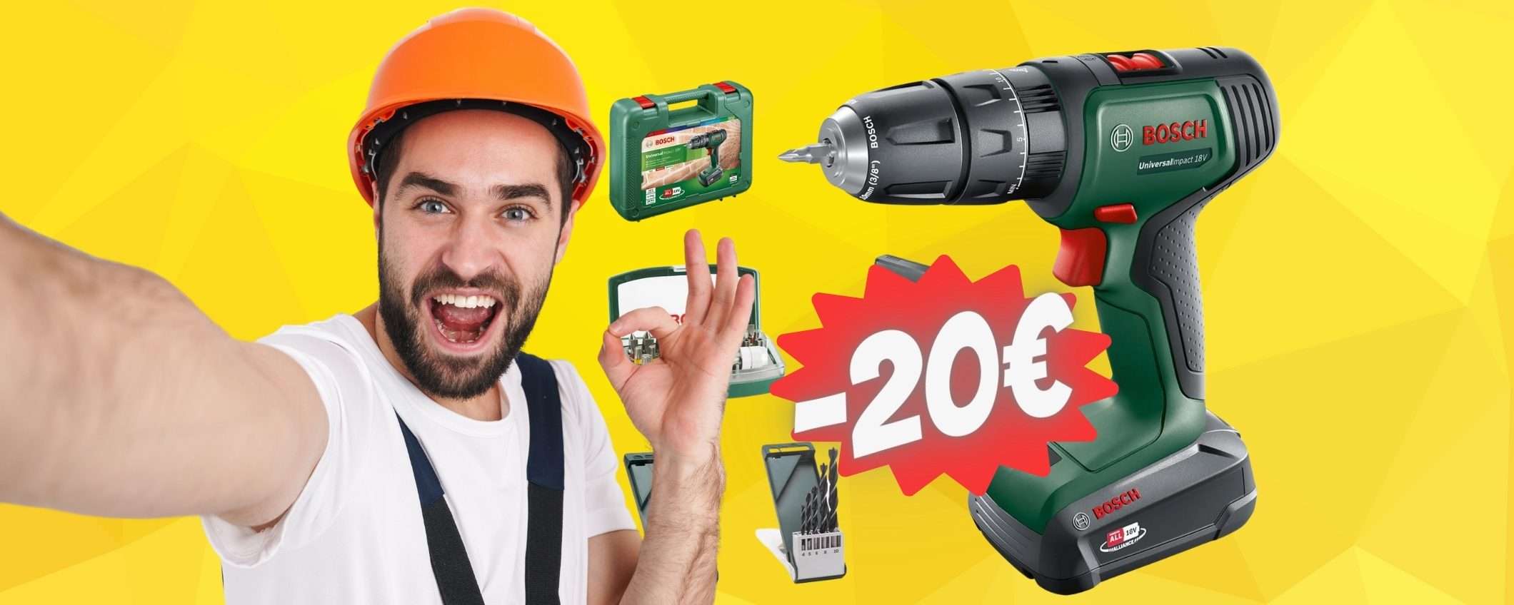 Bosch fa IMPAZZIRE il Web con il trapano avvitatore a prezzo HOT Bosch fa IMPAZZIRE il Web con il trapano avvitatore a prezzo HOT