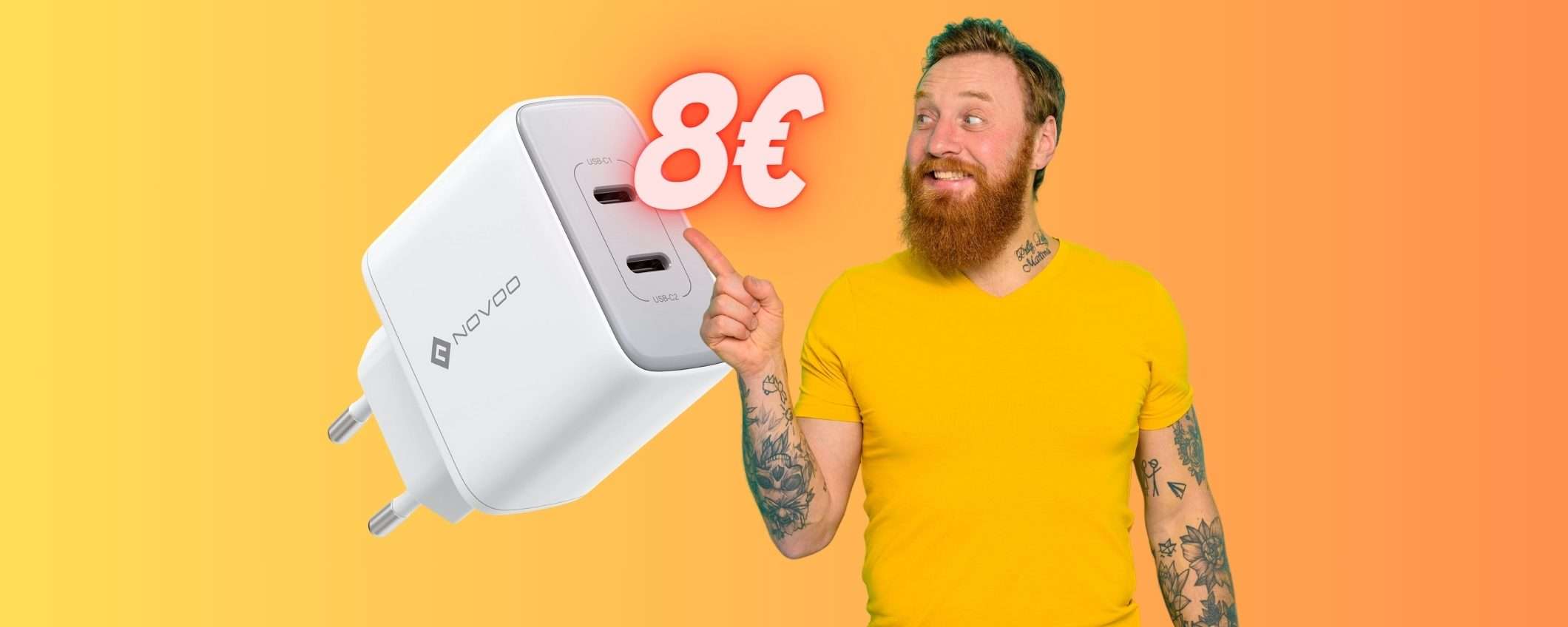 Caricatore USB con 2 porte da 35W di potenza a soli 8€ con il COUPON Caricatore USB con 2 porte da 35W di potenza a soli 8€ con il COUPON