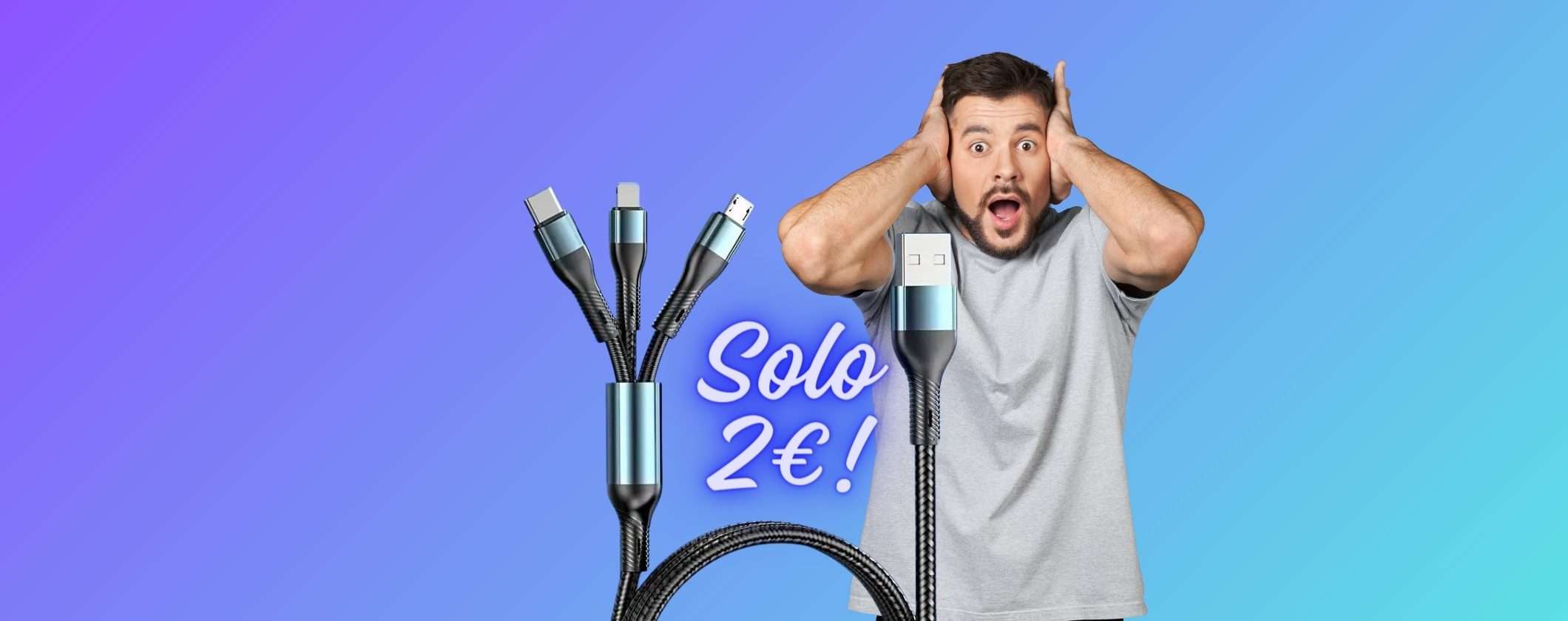 Cavo Multi-Carica 3 in 1: OFFERTA LAMPO su TEMU, solo 2€ Cavo Multi-Carica 3 in 1: OFFERTA LAMPO su TEMU, solo 2€