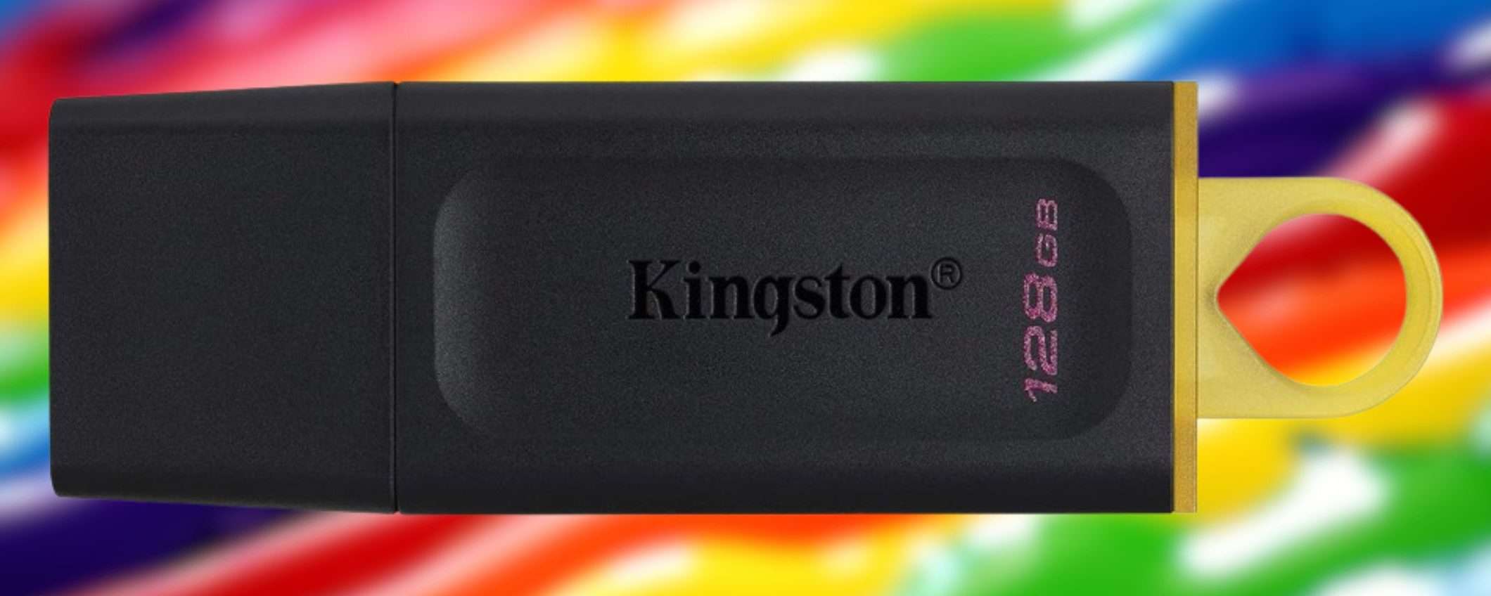 Kingston SVUOTATUTTO su Amazon: potente chiavetta 128GB a 8€ (-55%)