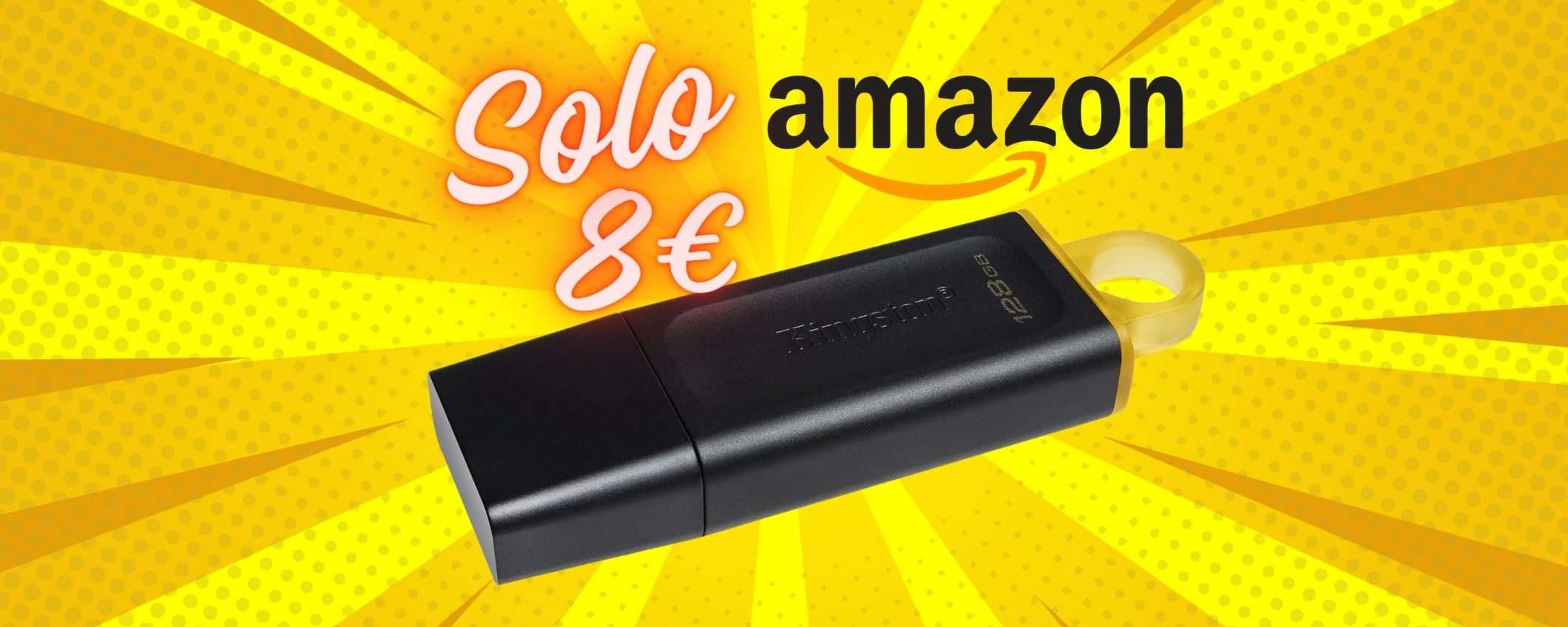 La chiavetta USB da 128GB by Kingston a un PREZZO SGRETOLATO