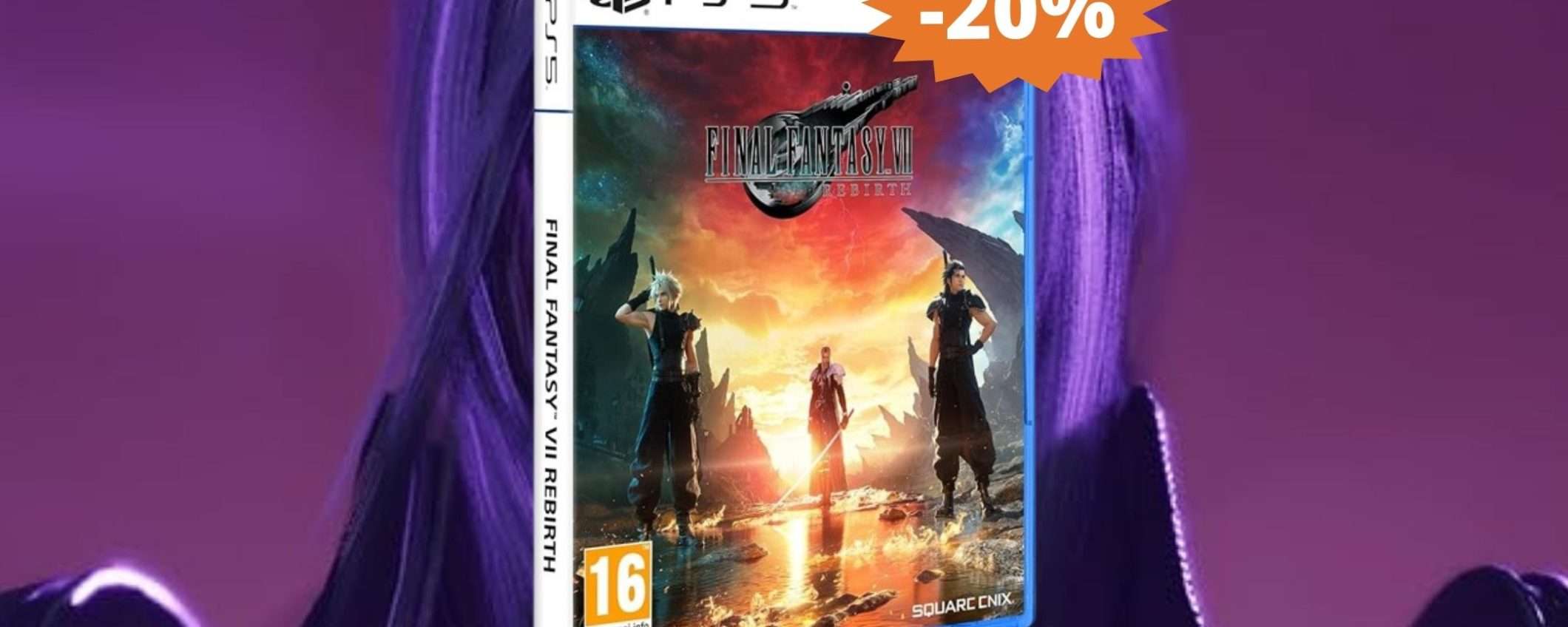 Final Fantasy VII Rebirth PS5: sconto ESCLUSIVO del 20% Final Fantasy VII Rebirth PS5: sconto ESCLUSIVO del 20%