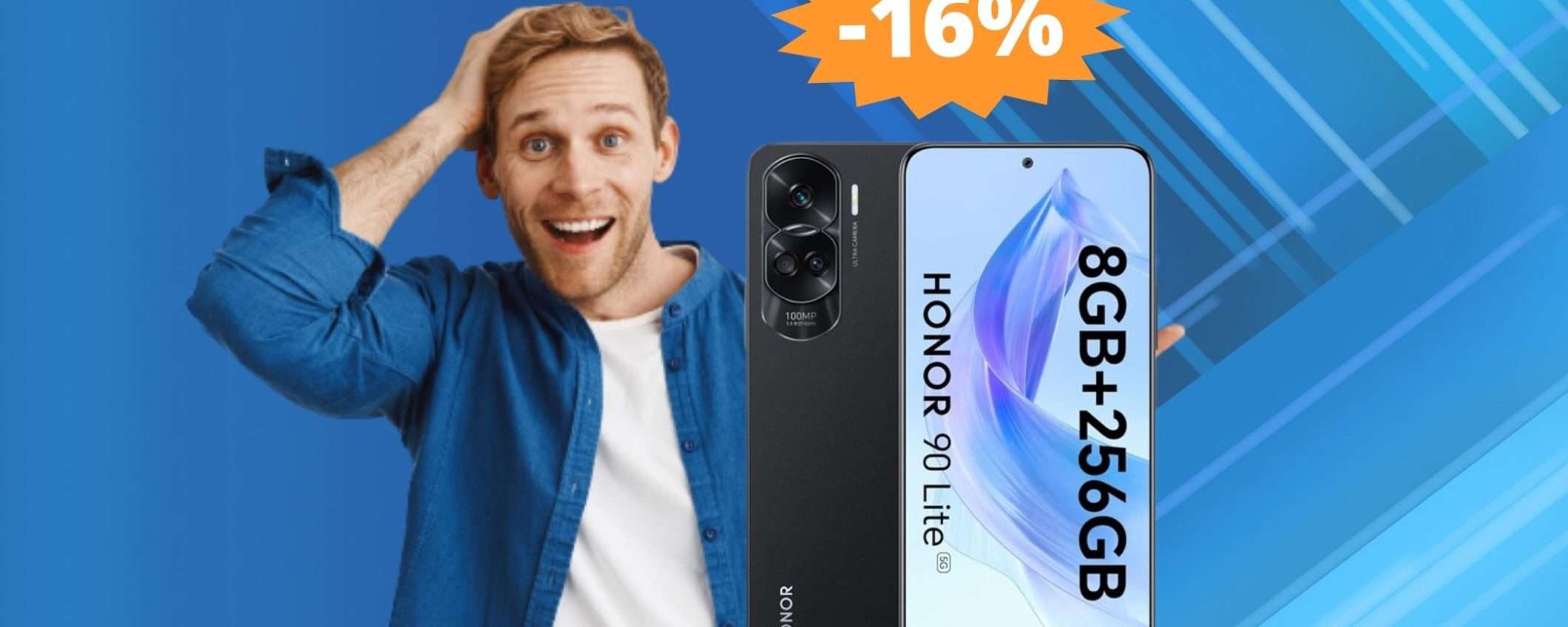 HONOR 90 Lite: sconto SPECIALE del 16% su Amazon HONOR 90 Lite: sconto SPECIALE del 16% su Amazon