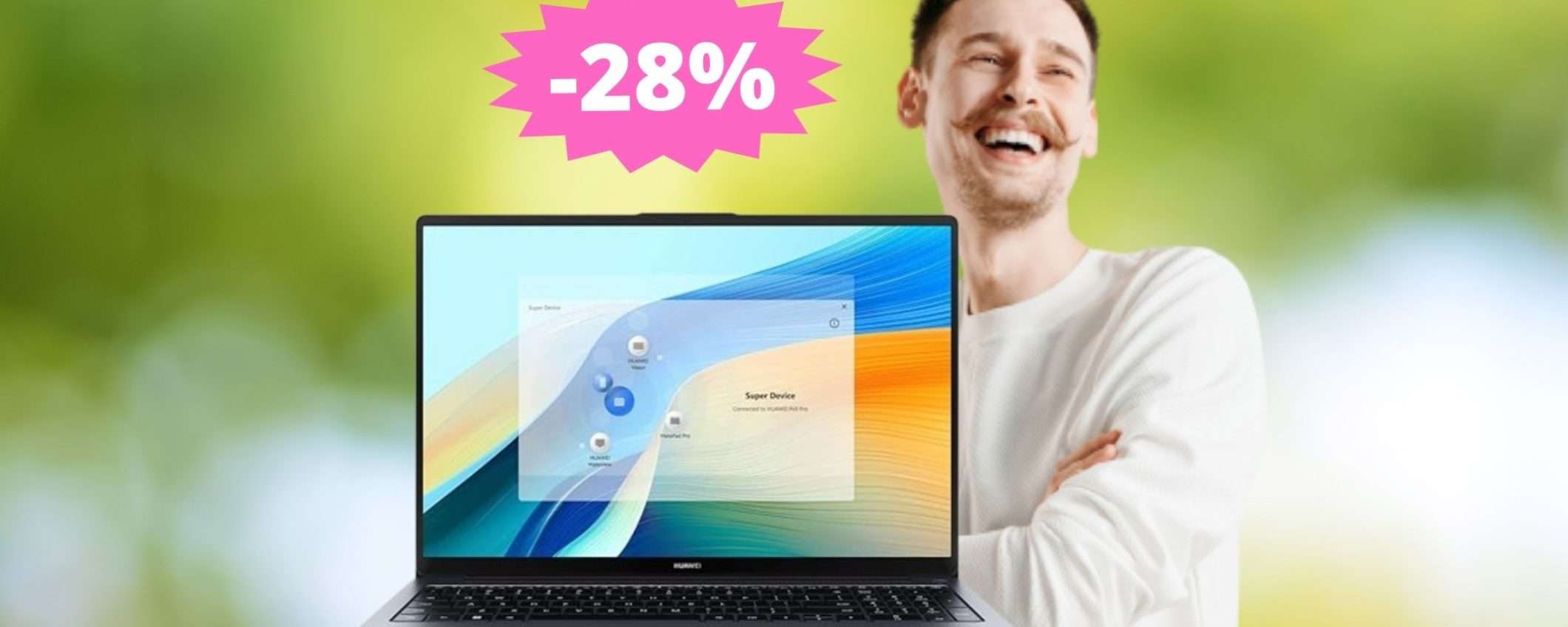 HUAWEI MateBook D 16: sconto IMPERDIBILE del 28%