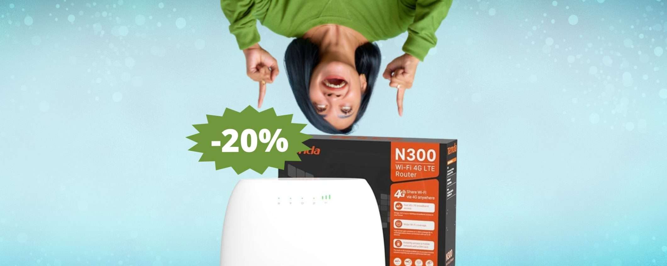 Modem Tenda N300: sconto ESCLUSIVO del 20% su Amazon