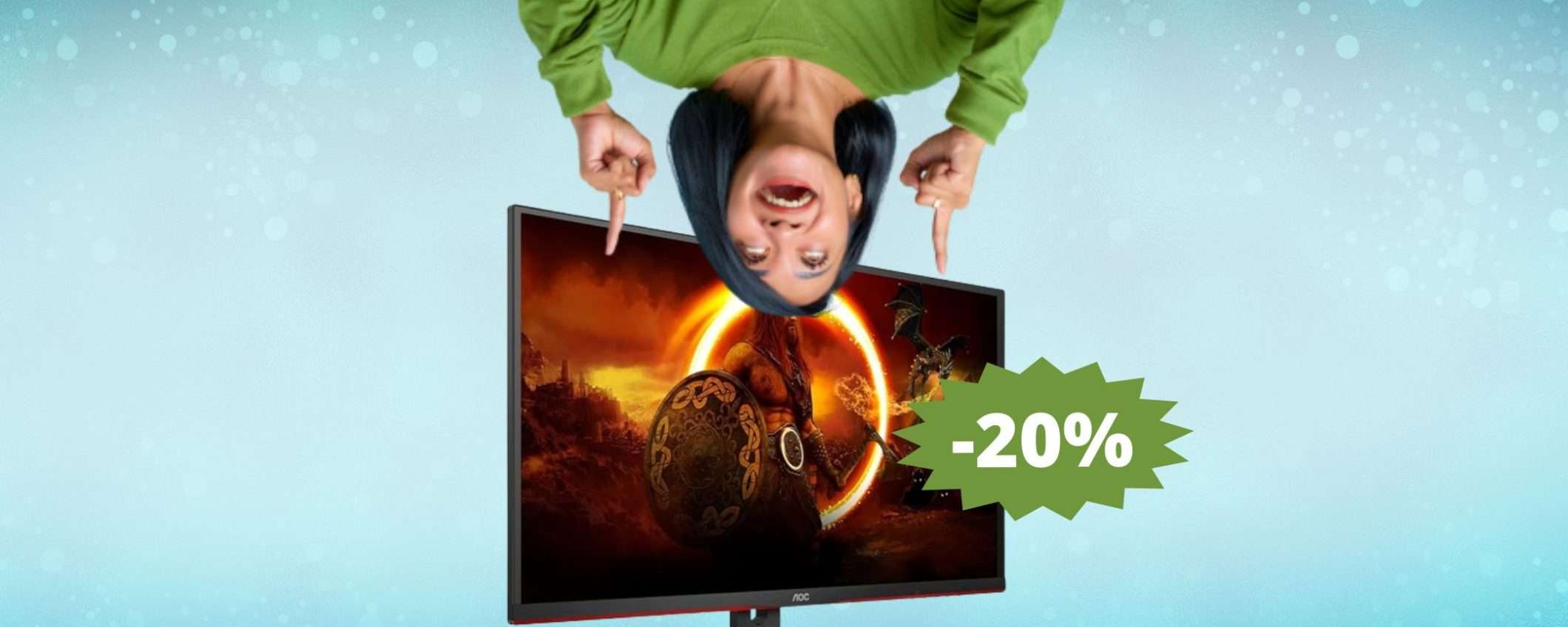 Monitor AOC Gaming: sconto SPECIALE del 20% su Amazon