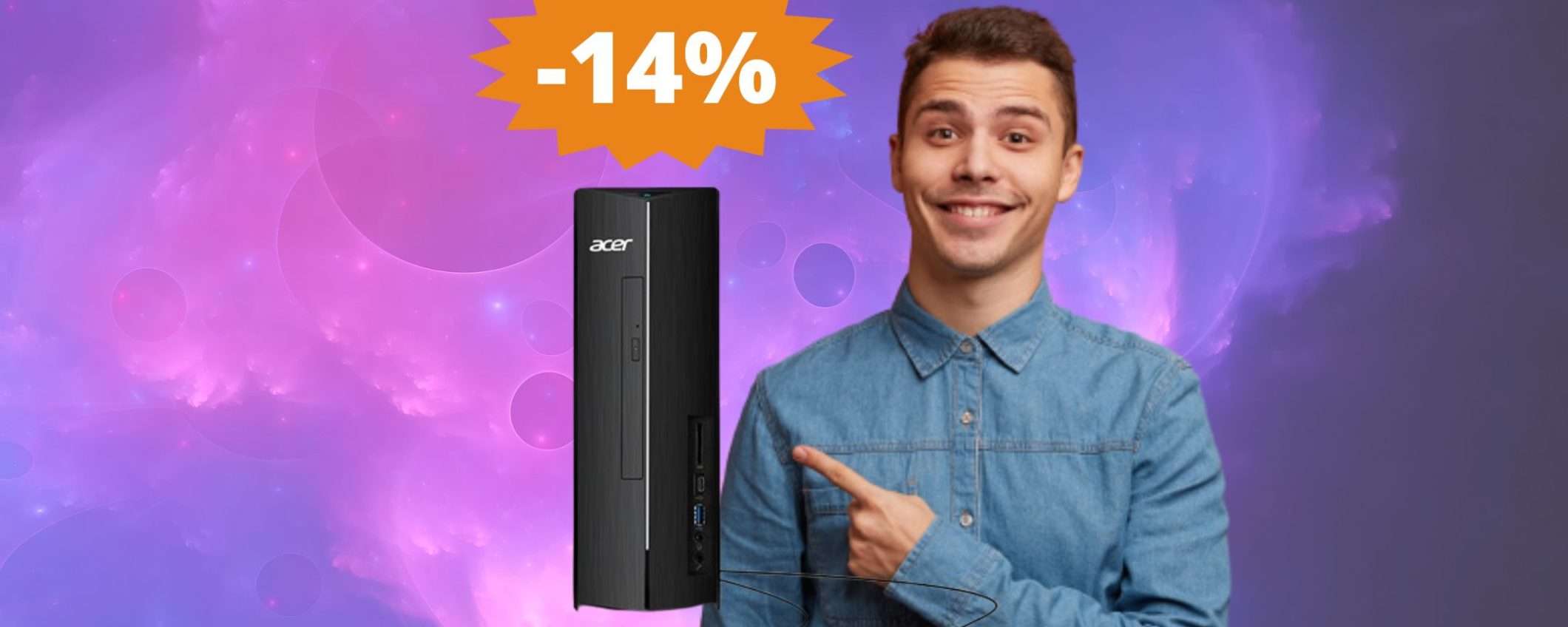 PC fisso Acer Aspire: SUPER sconto del 14% su Amazon PC fisso Acer Aspire: SUPER sconto del 14% su Amazon