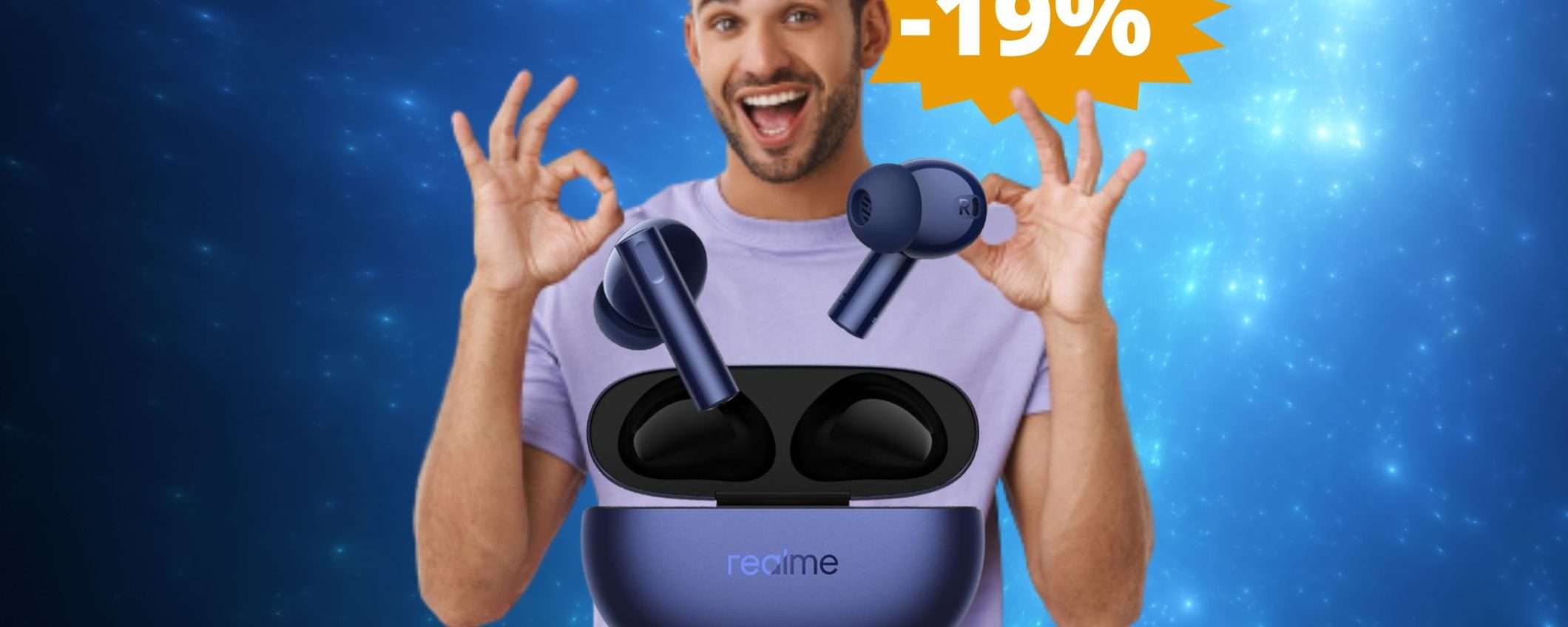 Realme Buds Air 5: IMPERDIBILI a questo prezzo (-19%)