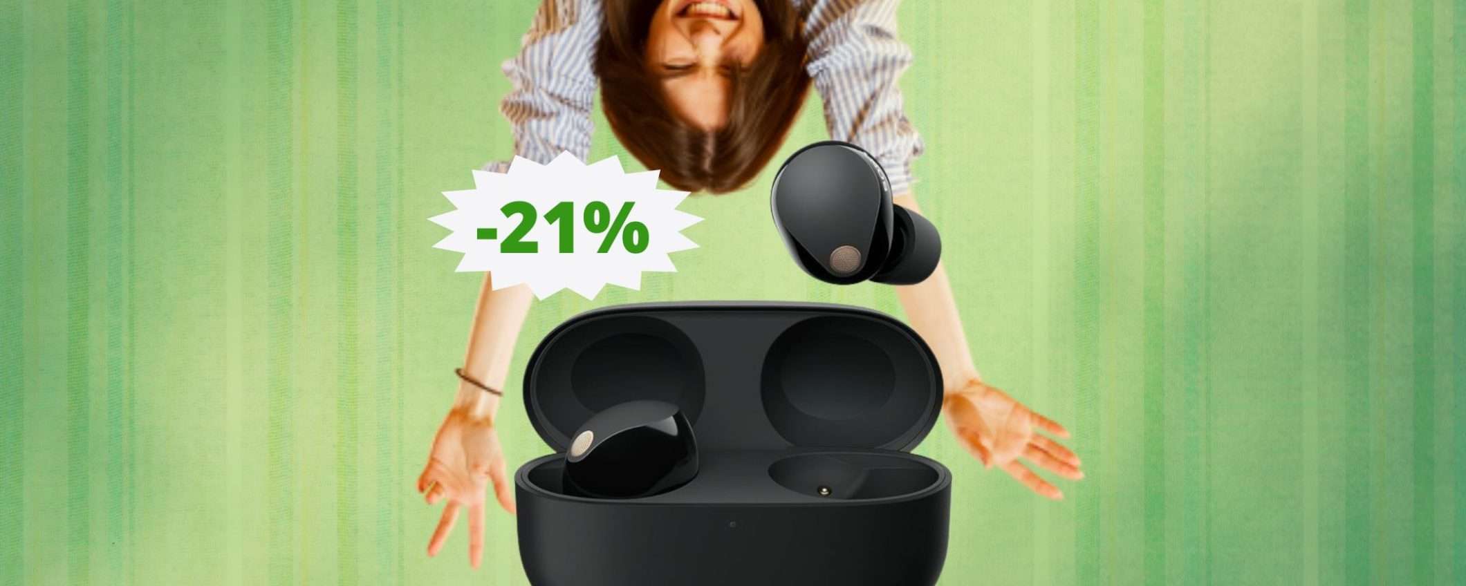 Sony WF-1000XM5: qualità PREMIUM in super sconto del 21% Sony WF-1000XM5: qualità PREMIUM in super sconto del 21%