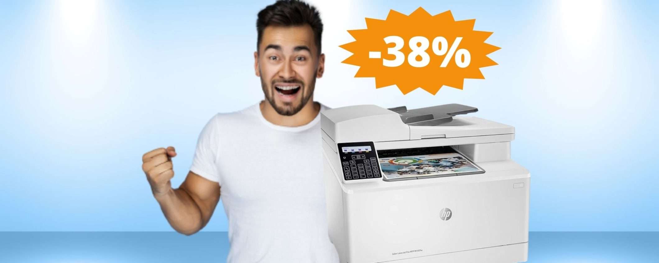 Stampante HP Color LaserJet Pro: un AFFARE su Amazon (-38%)