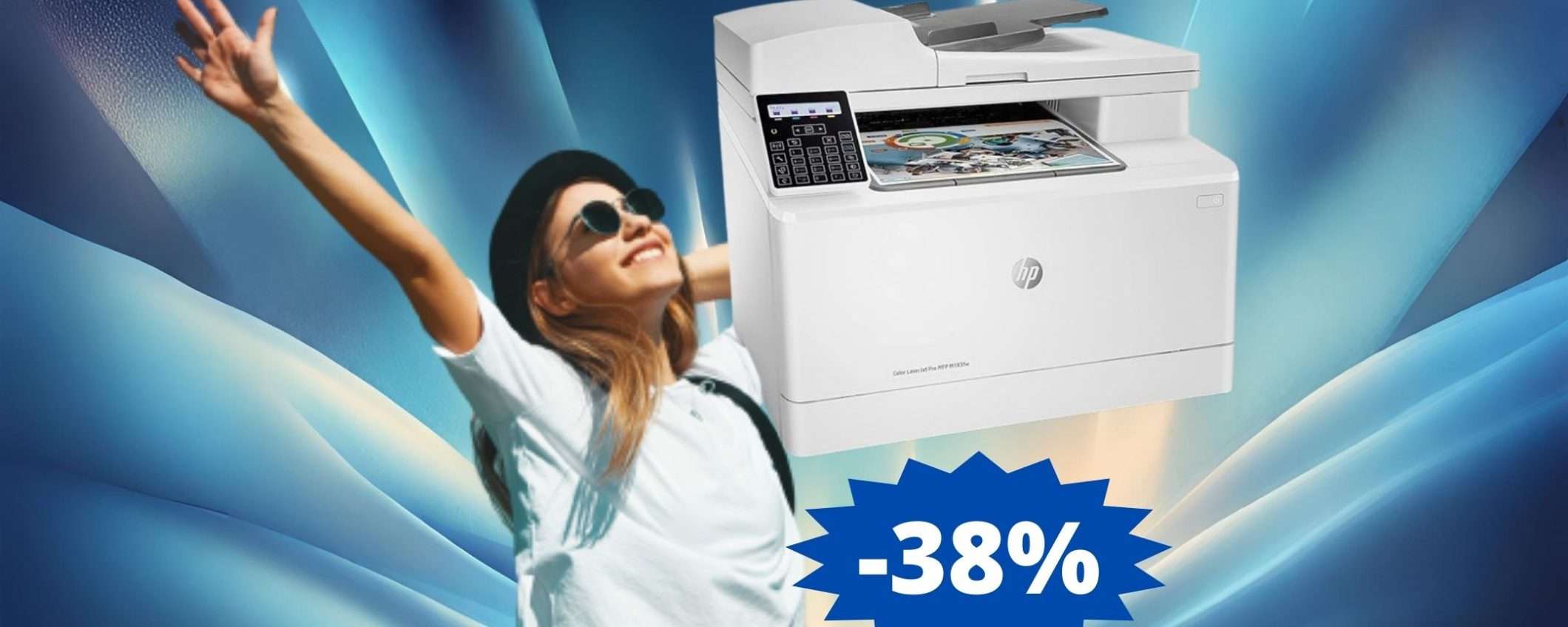 Stampante HP Color LaserJet Pro: sconto ESCLUSIVO del 38%
