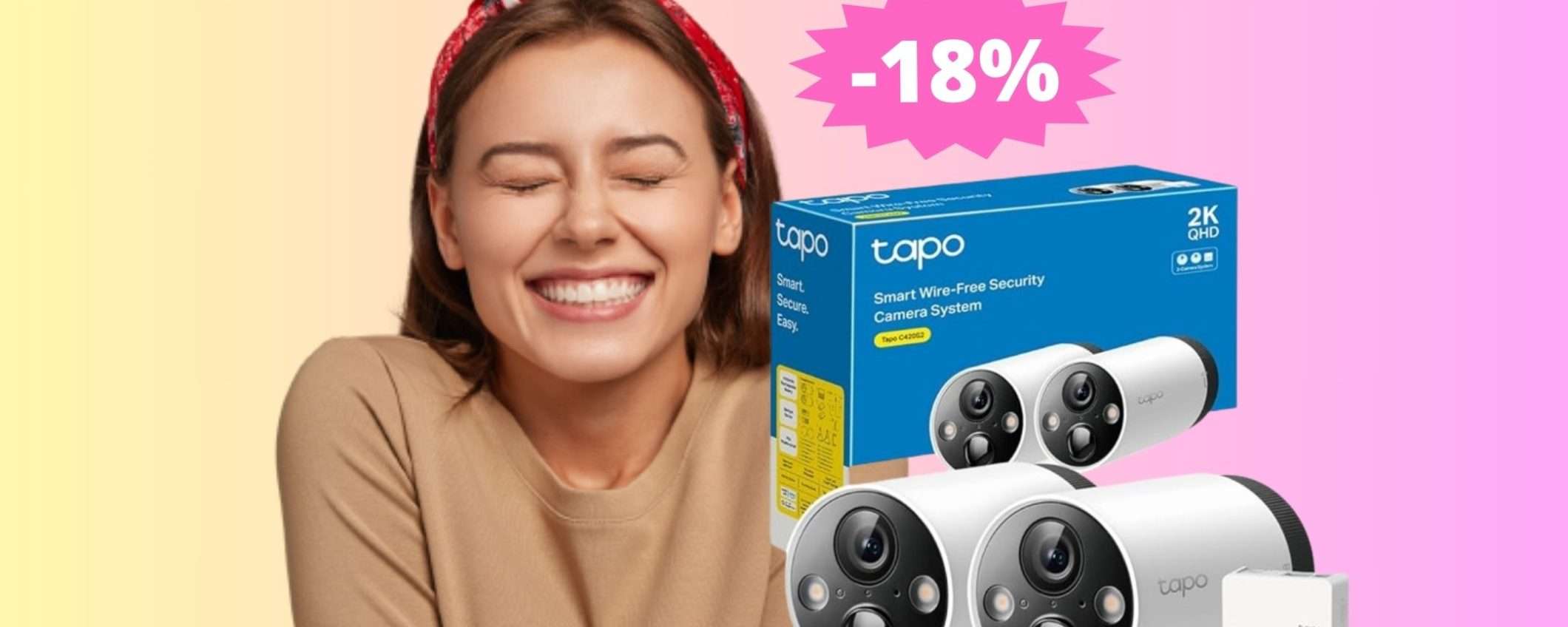 Telecamere esterne Tapo TP-Link: ALTA qualità in sconto del 18% Telecamere esterne Tapo TP-Link: ALTA qualità in sconto del 18%