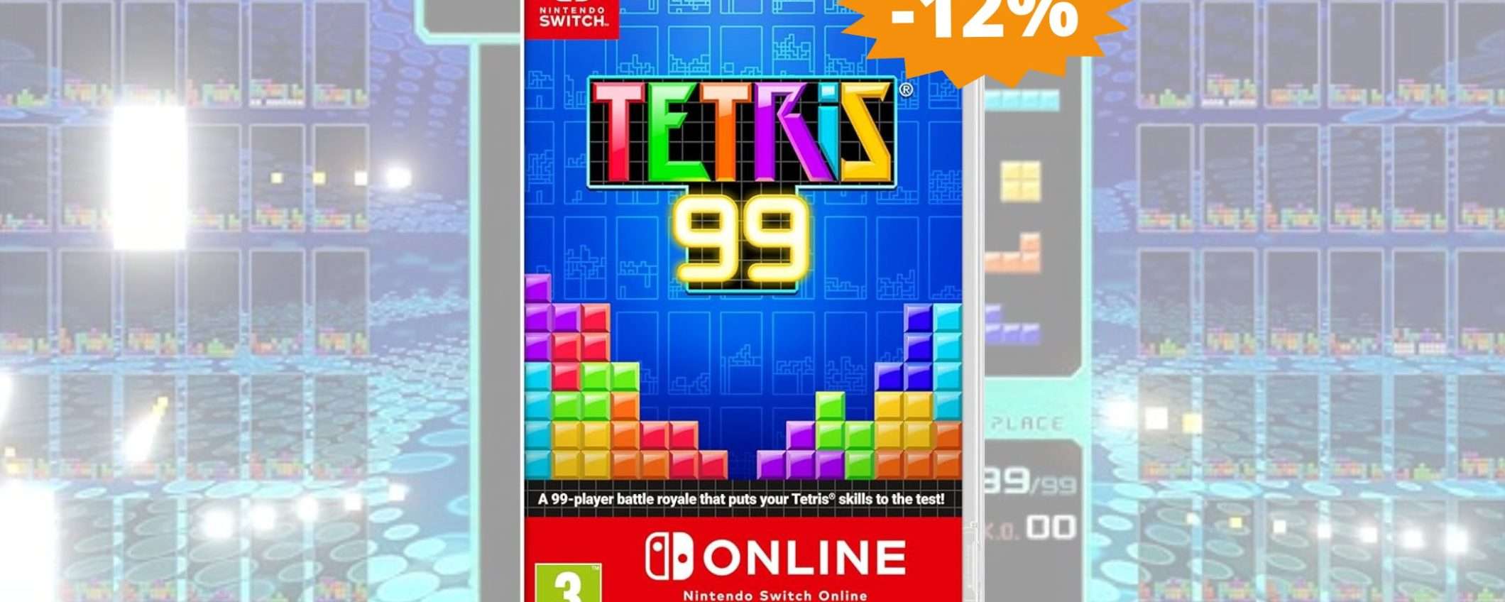 Tetris 99 + NSO per Nintendo Switch: puro divertimento in SCONTO Tetris 99 + NSO per Nintendo Switch: puro divertimento in SCONTO
