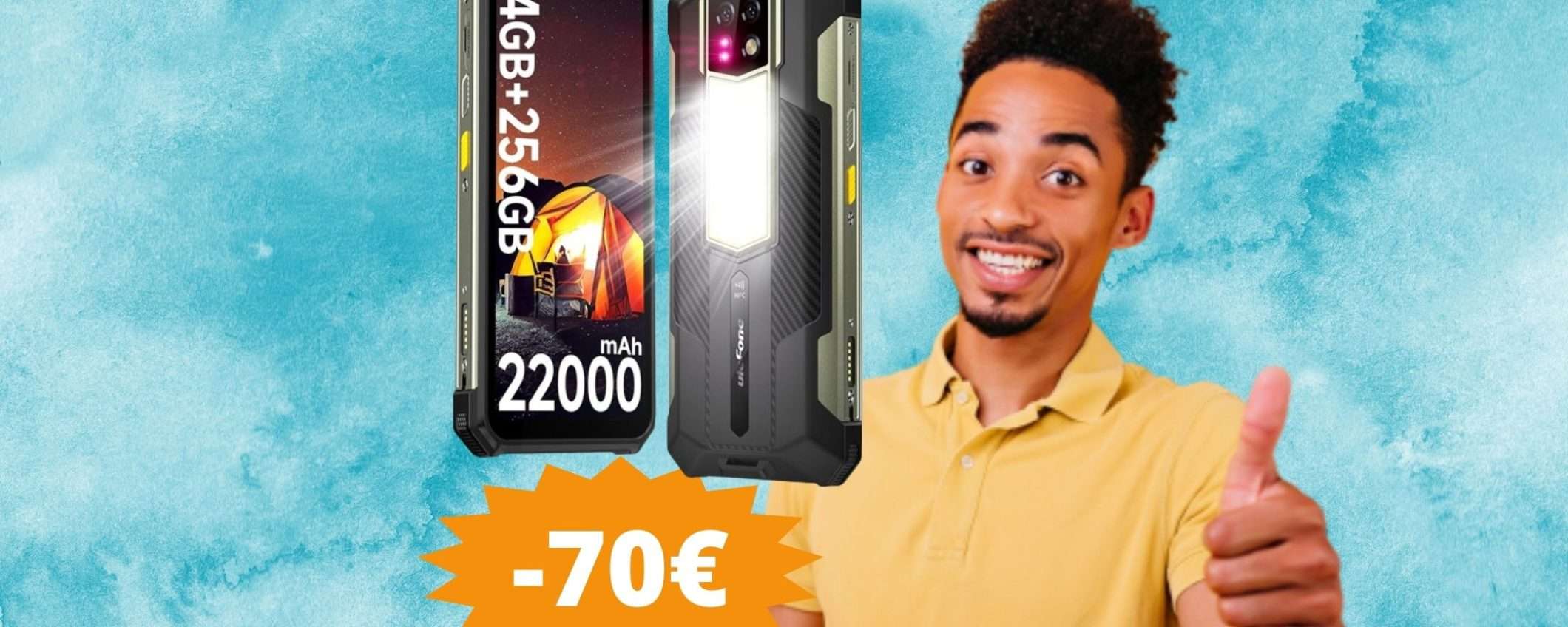 Ulefone Armor 24: batteria ESAGERATA da 22.000 mAh (-70€) Ulefone Armor 24: batteria ESAGERATA da 22.000 mAh (-70€)