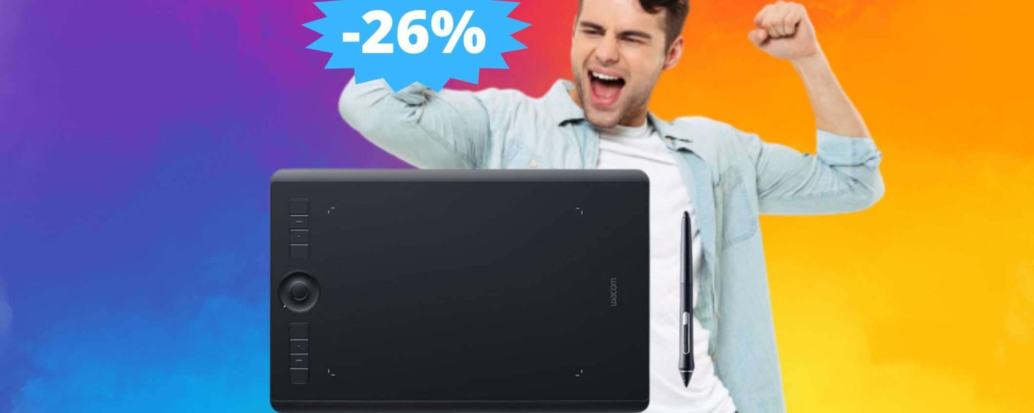 Wacom Intuos Pro Medium: sconto ESCLUSIVO di 100 euro Wacom Intuos Pro Medium: sconto ESCLUSIVO di 100 euro