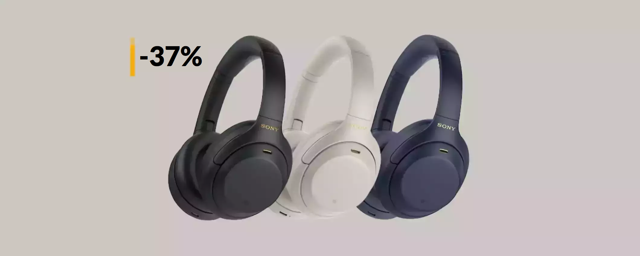 Cuffie Sony con cancellazione del rumore: durano 30 ore (-37%) Cuffie Sony con cancellazione del rumore: durano 30 ore (-37%)