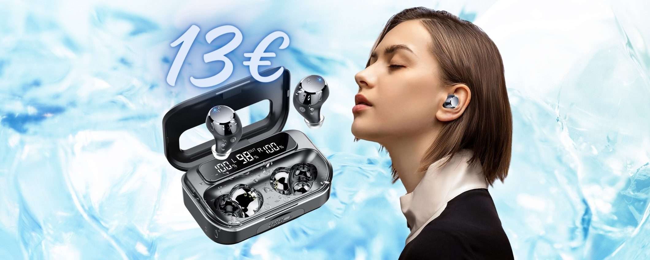 Cuffiette Bluetooth a PREZZO BOMBA su Amazon, 13€ ancora per poco