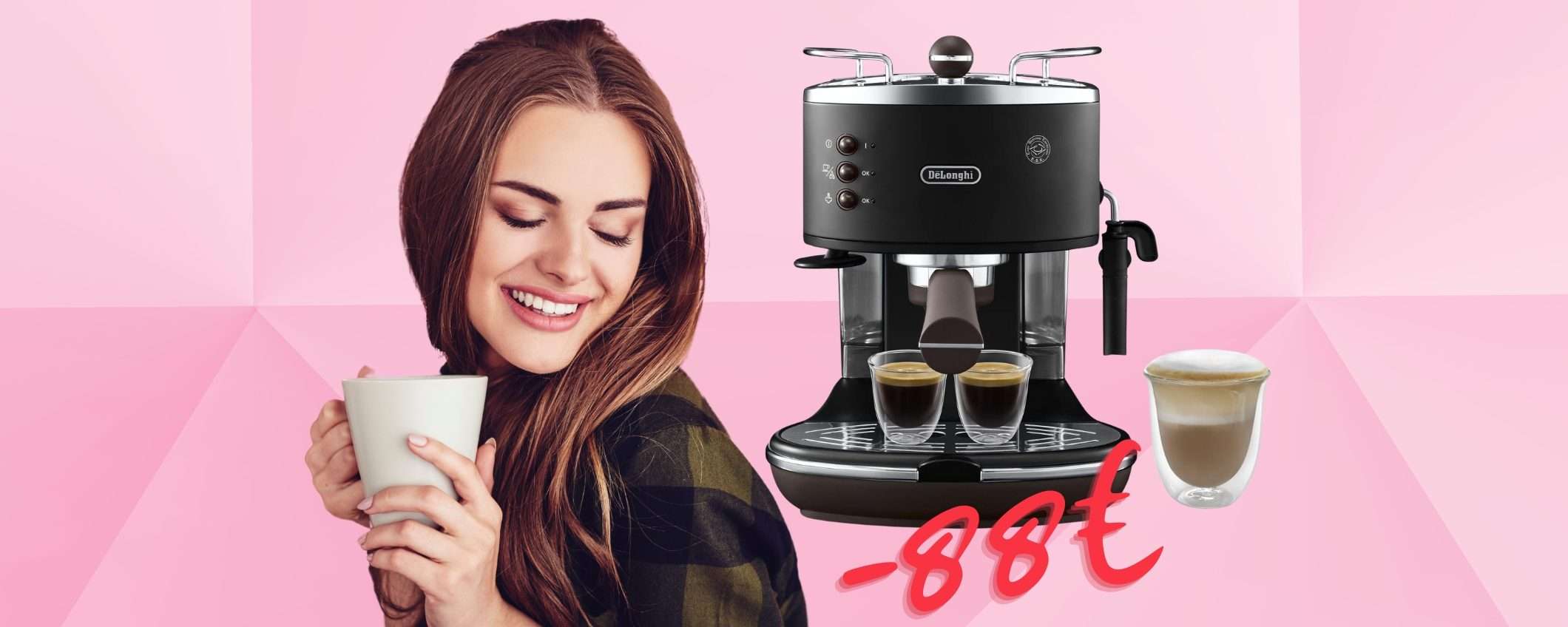 De'Longhi Icona Vintage: macchina per espresso e cappuccio SCONTATISSIMA