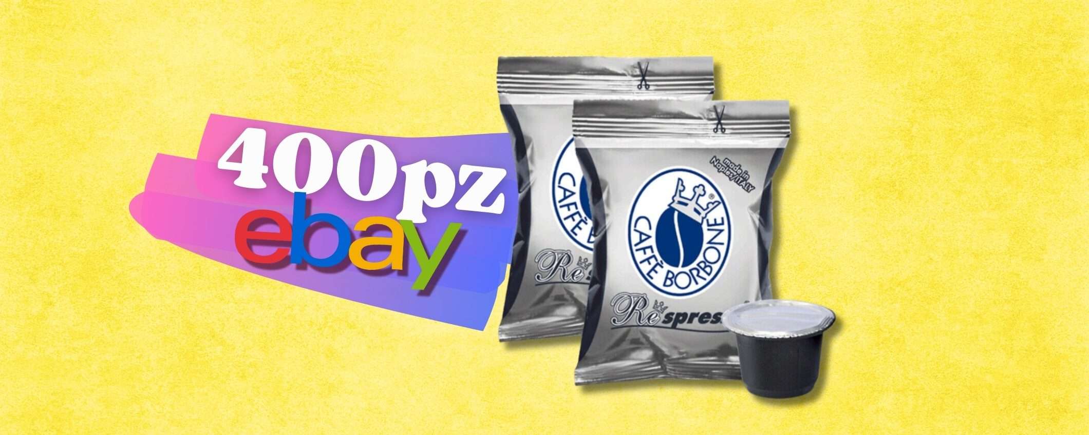 PROMO LIMITATA per 400 capsule Caffè Borbone NERO su sistema Nespresso PROMO LIMITATA per 400 capsule Caffè Borbone NERO su sistema Nespresso