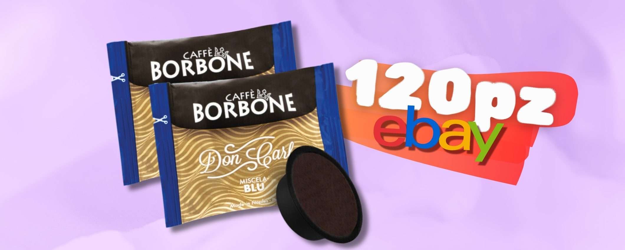 200 capsule Caffè Borbone miscela BLU per sistema Lavazza a 0,19€ cad