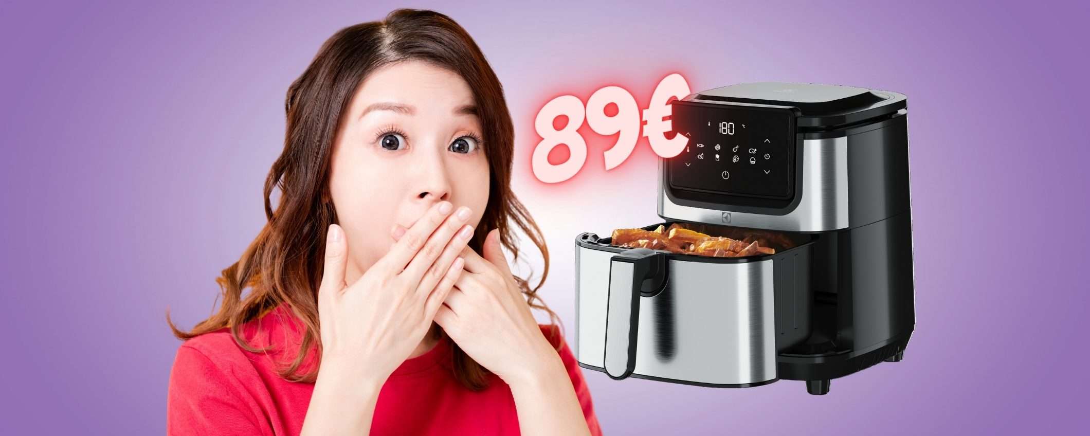 Electrolux: friggitrice ad aria compatta da 3,5L e 8 programmi a 89€ Electrolux: friggitrice ad aria compatta da 3,5L e 8 programmi a 89€