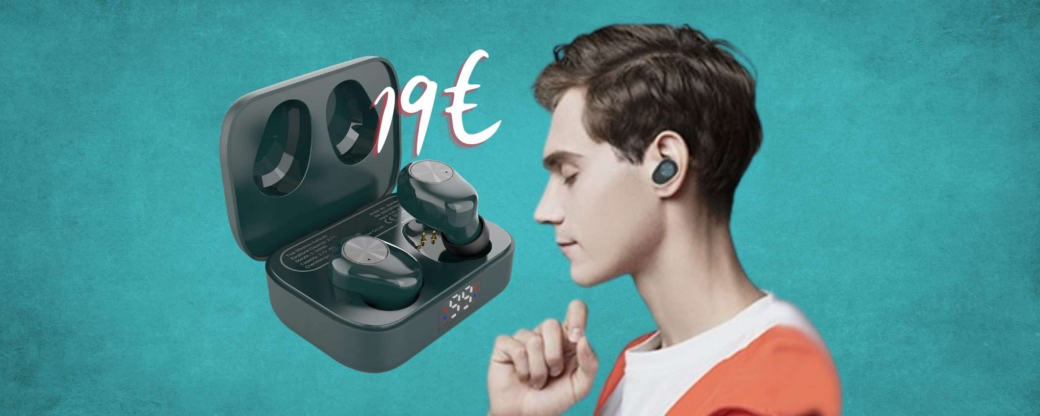 Eono: OFFERTA LAMPO per le splendide cuffiette Bluetooth (solo 19€)