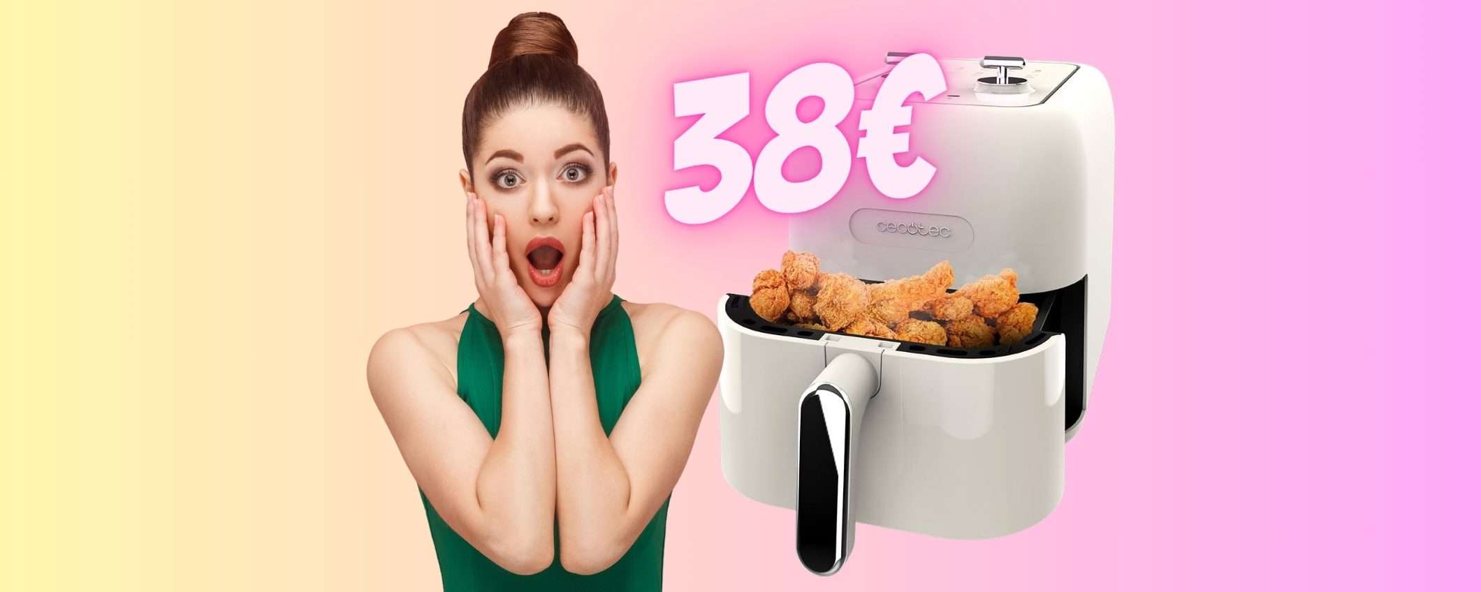 Friggitrice ad aria da 5 litri a SOLI 38€: Amazon SENZA REGOLE Friggitrice ad aria da 5 litri a SOLI 38€: Amazon SENZA REGOLE
