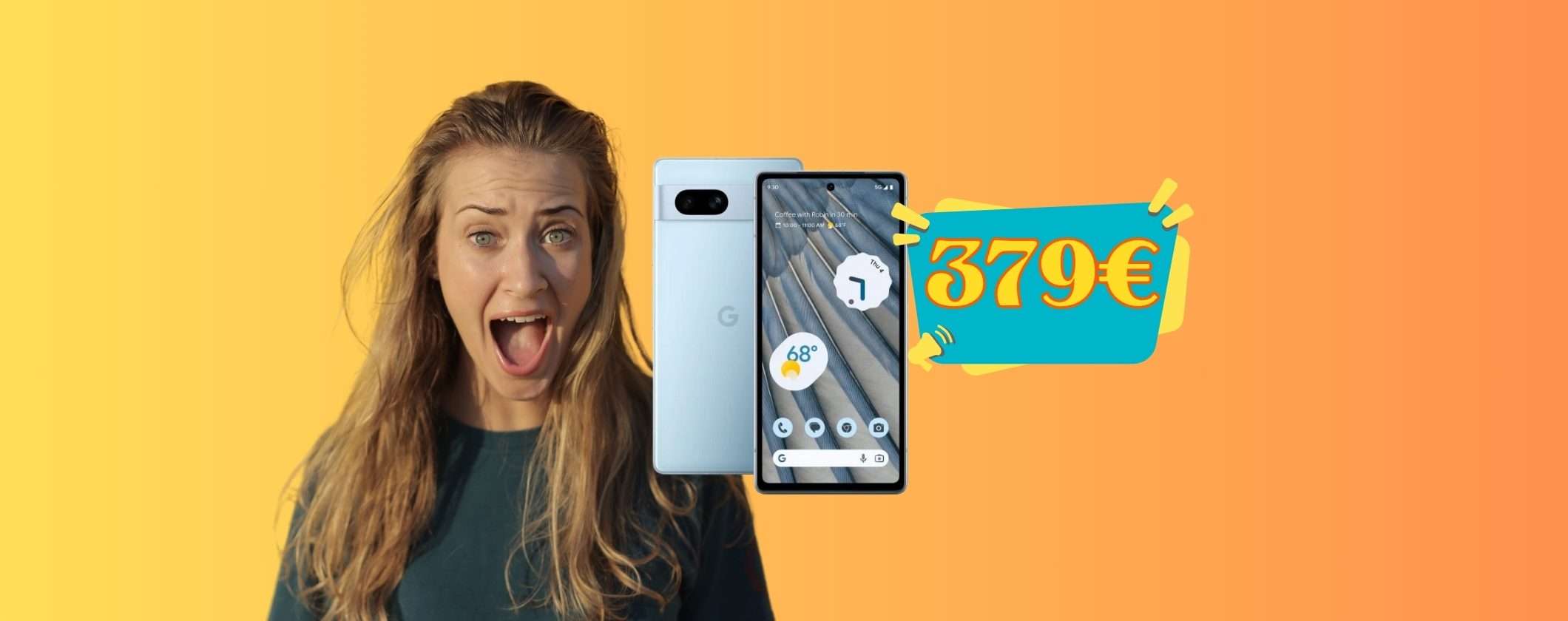 Google Pixel 7a: SOLO OGGI a 379€ su Unieuro