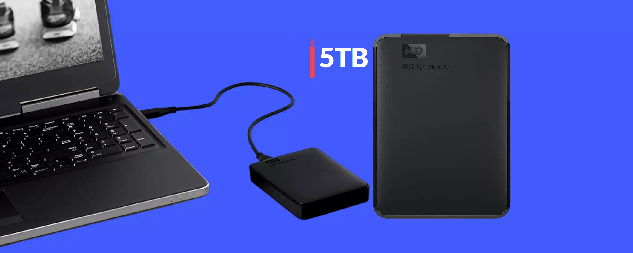Hard disk esterno 5TB WD: il prezzo non smette di scendere (121€)