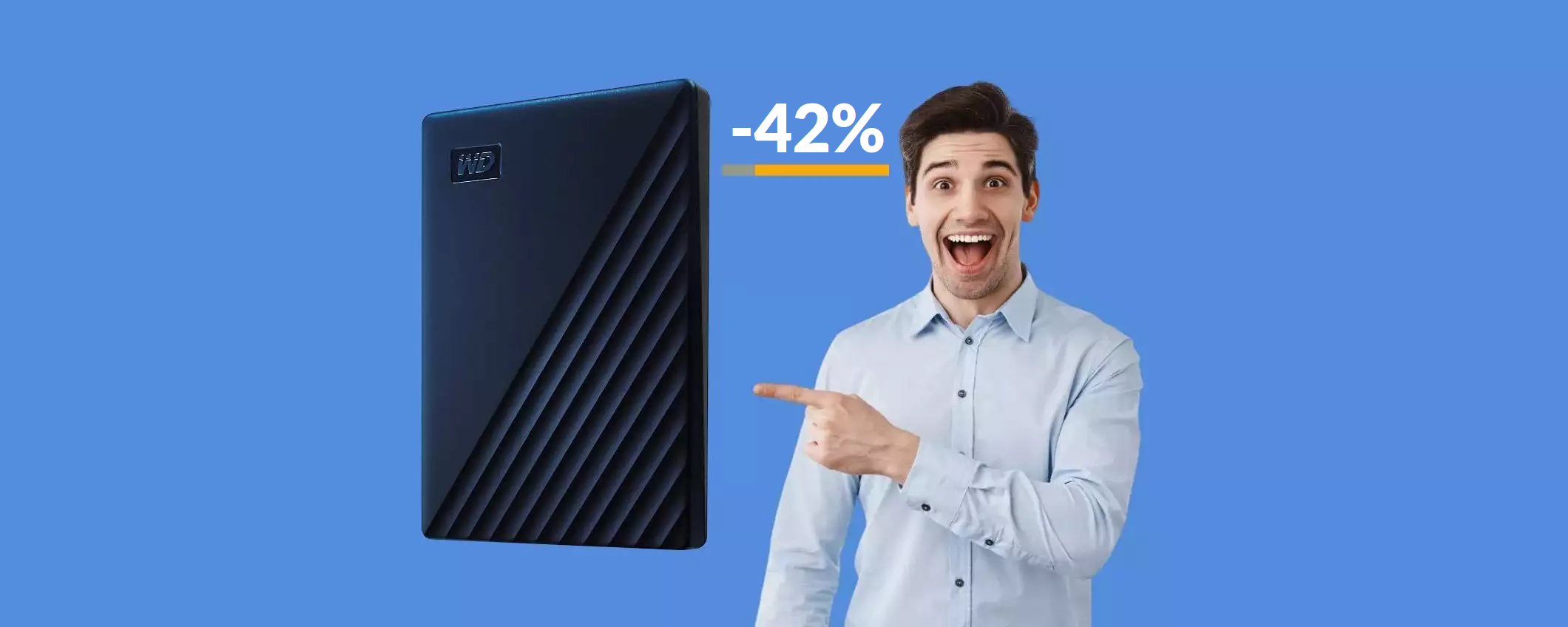 Hard disk esterno 5TB per Mac: dati protetti con password (145€)