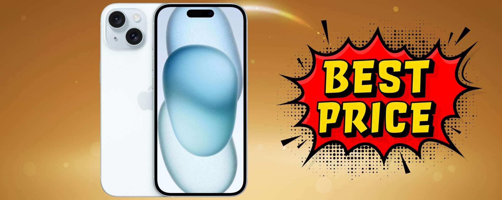 iPhone 15: ecco la BOMBA AMAZON, è tuo al MINIMO STORICO (-200€)