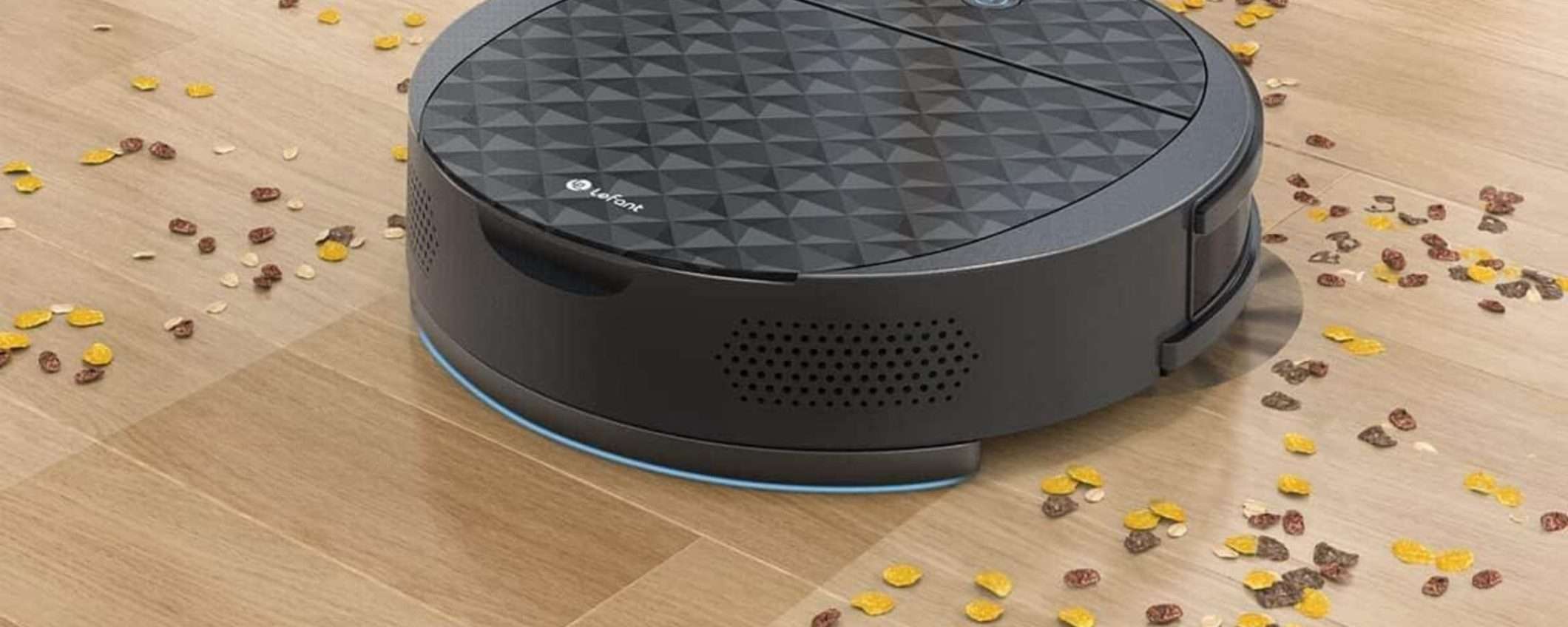 Il robot aspirapolvere Lefant M213s con ALEXA CROLLA su Amazon