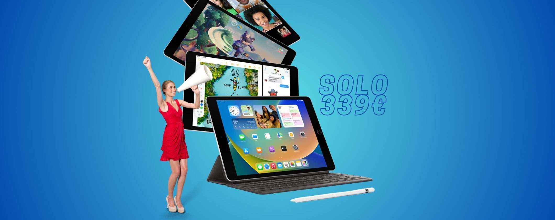 iPad 9 a 339€: prezzo FOLLE su MediaWorld e paghi da agosto