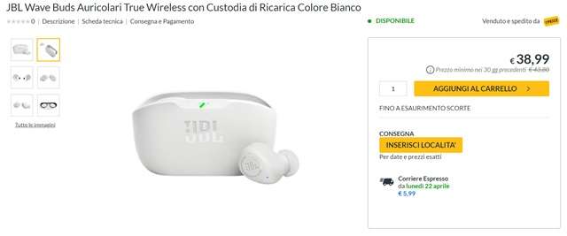 jbl wave buds a 38 euro su eprice