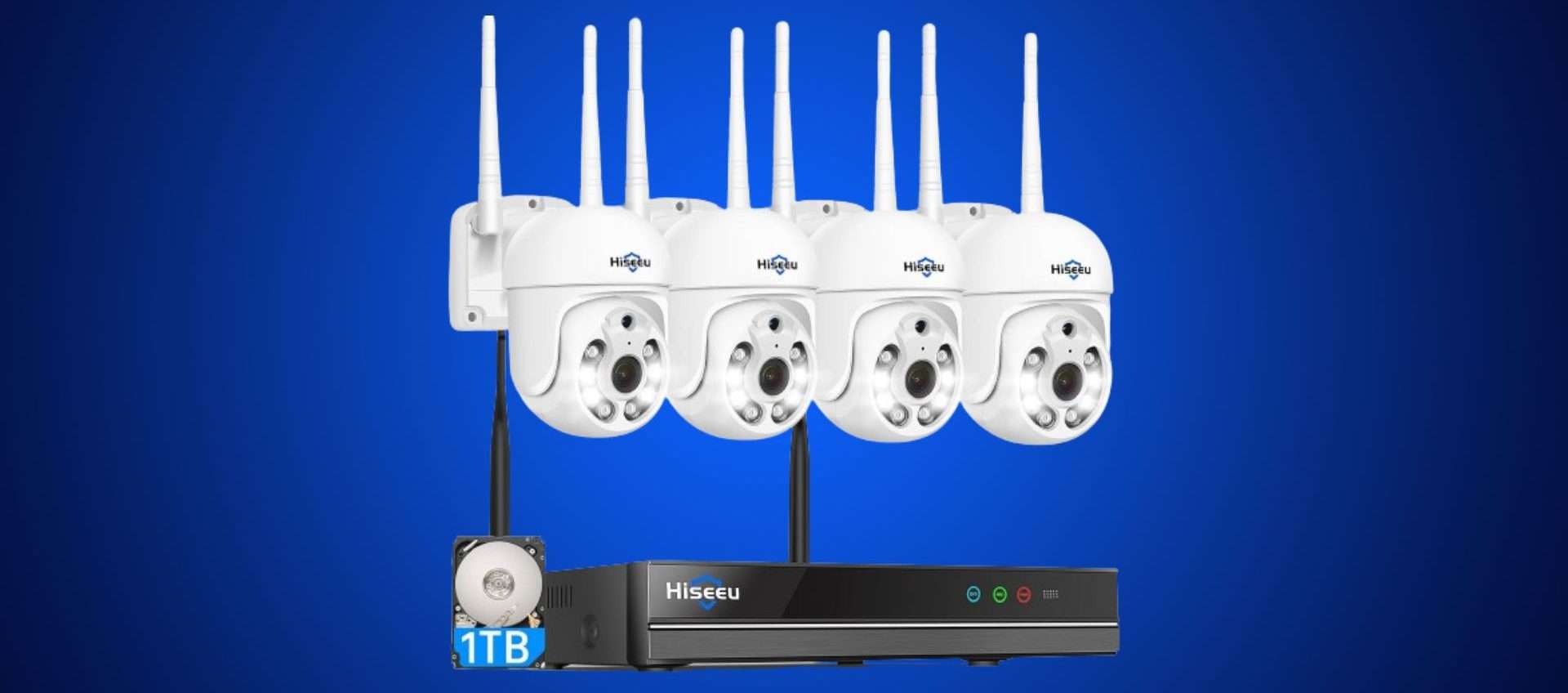 Kit di videosorveglianza in offerta: 4 telecamere con visione notturna ad un prezzo wow Kit di videosorveglianza in offerta: 4 telecamere con visione notturna ad un prezzo wow