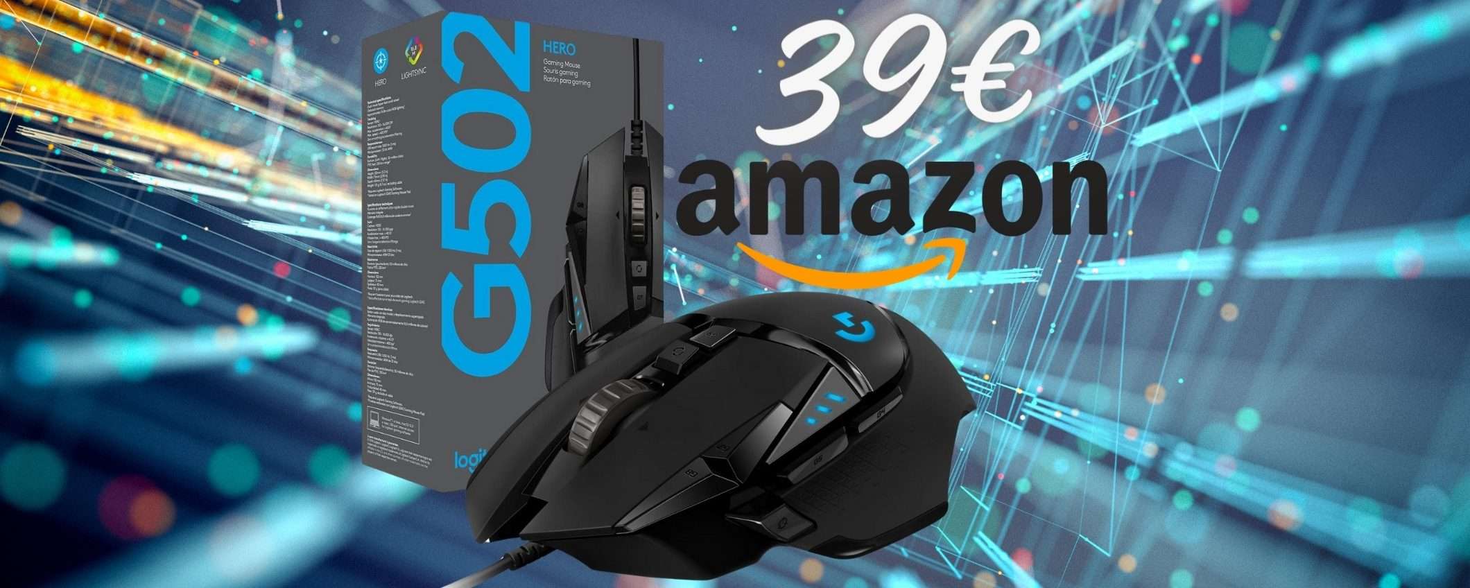 Logitech G G502 HERO: mouse gaming che NON HA RIVALI (39€)