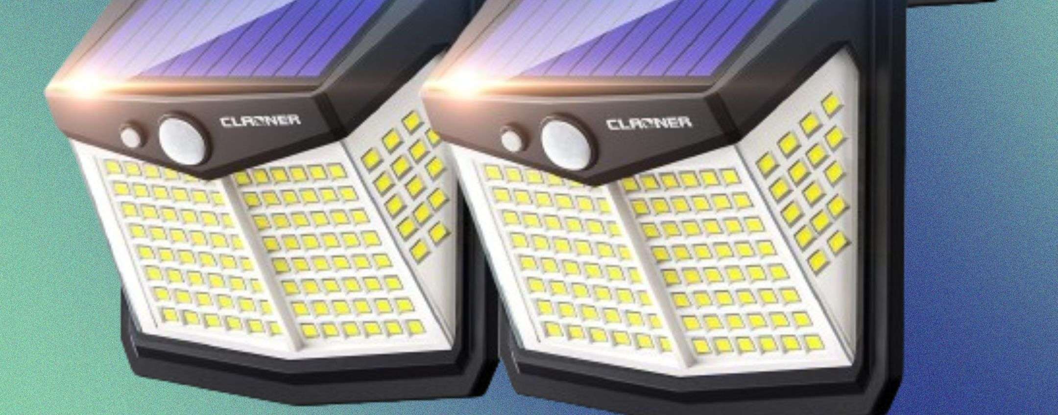 Lampada Solare Sensbeam A 3 Lati - Illuminazione Esterna Con Sensore Movimento - Foto 5