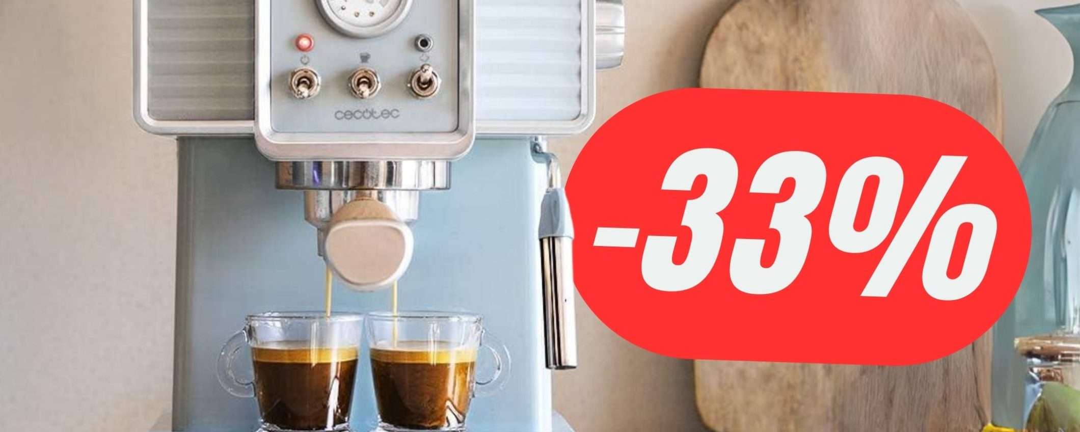 La MACCHINA per il CAFFÈ vintage che prepara anche il cappuccino è in sconto al -33%! La MACCHINA per il CAFFÈ vintage che prepara anche il cappuccino è in sconto al -33%!